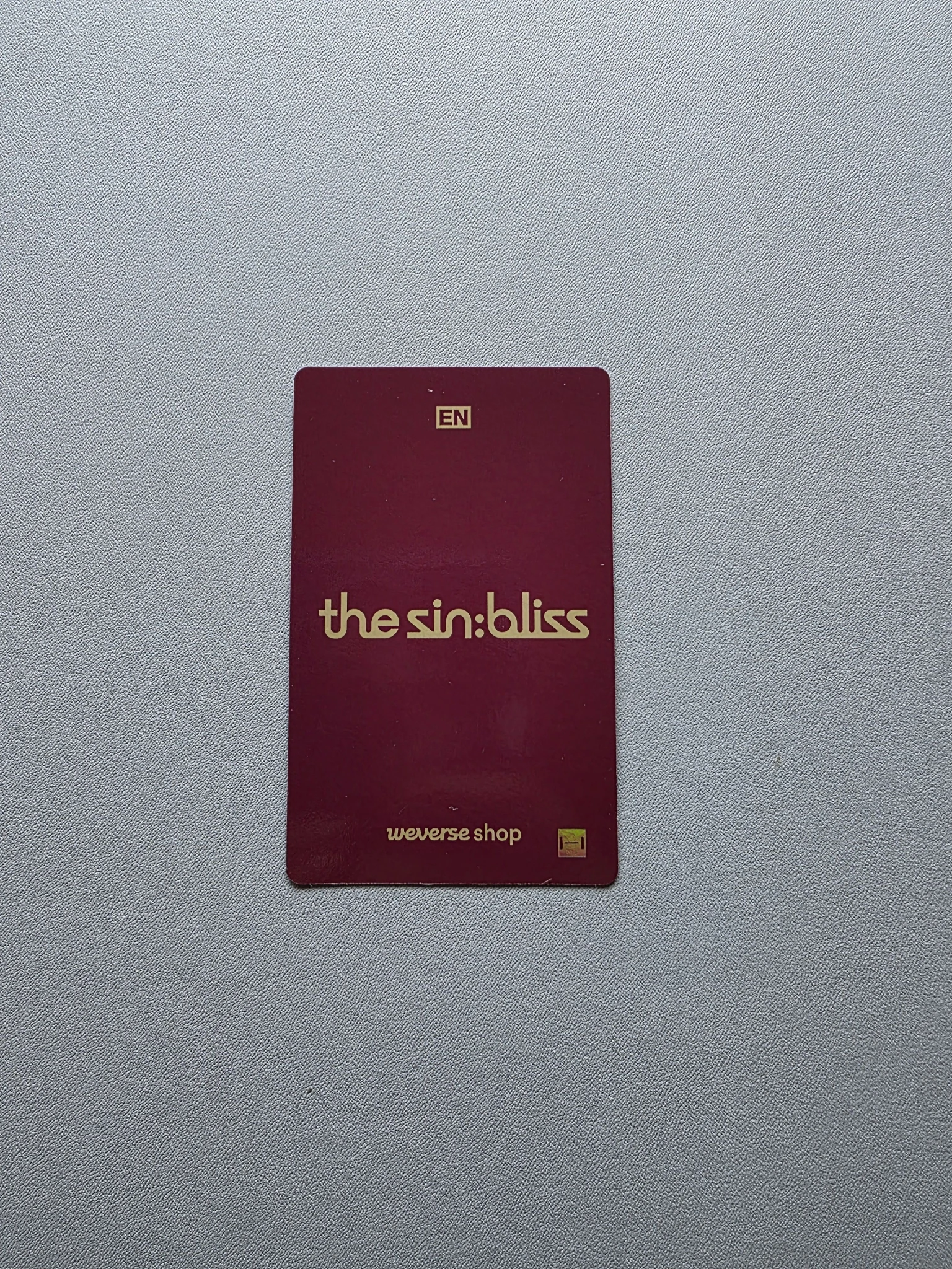 ENHYPEN Sunghoon ENHYPEN - Sunghoon - THE SIN: BLISS Album weverse global shop (wvg) lucky draw (LD) listing photo 2