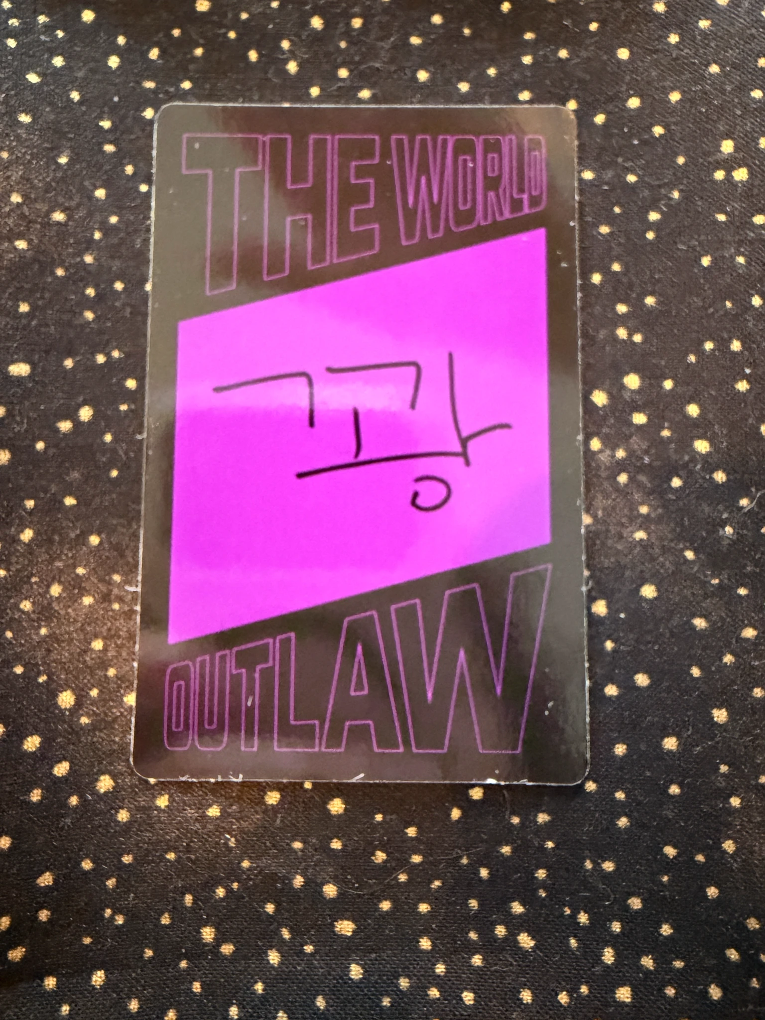 ATEEZ Mingi ATEEZ - Mingi - THE WORLD EP.2 : OUTLAW Album Z version version 2 album photocard listing photo 2