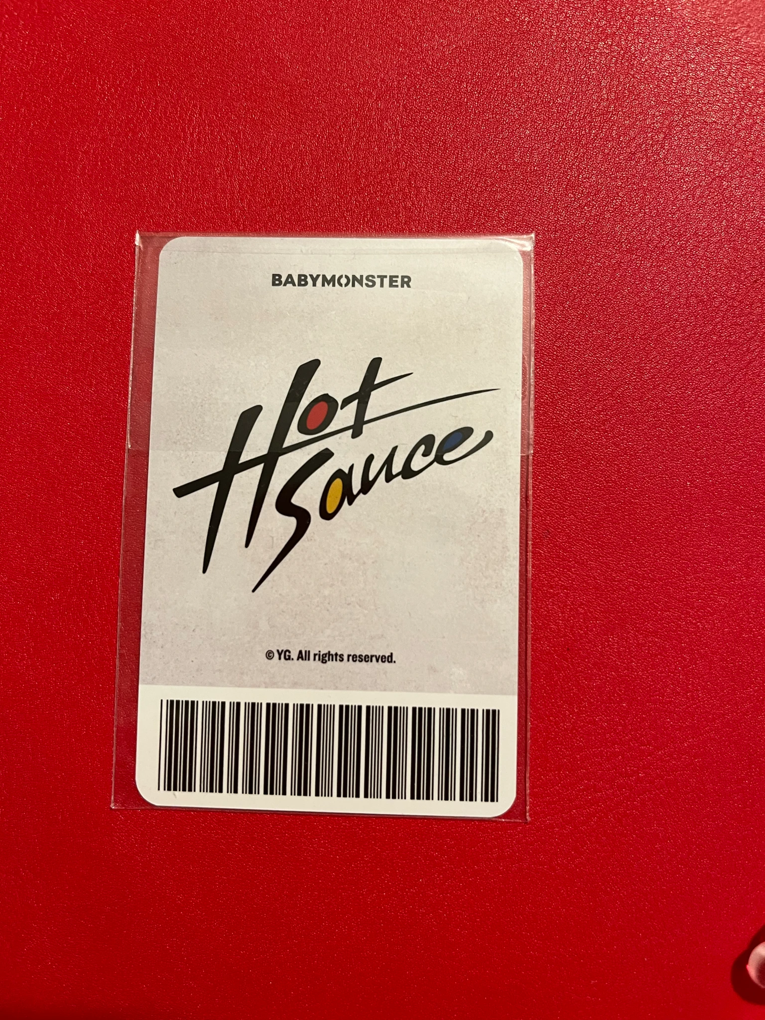BABYMONSTER Asa BABYMONSTER - Asa - HOT SAUCE Album pob (pre-order benefit) purchase benefit listing photo 2