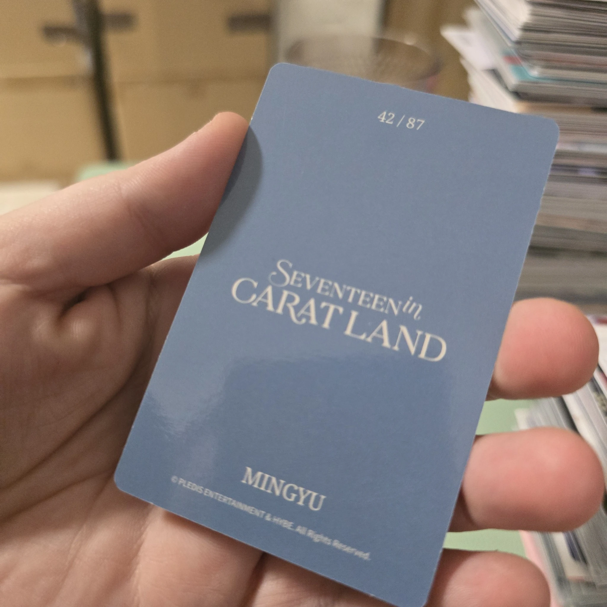 SEVENTEEN Mingyu SEVENTEEN - Mingyu - 2024 8TH SVT IN CARAT LAND Event merch photocard trading card listing photo 2