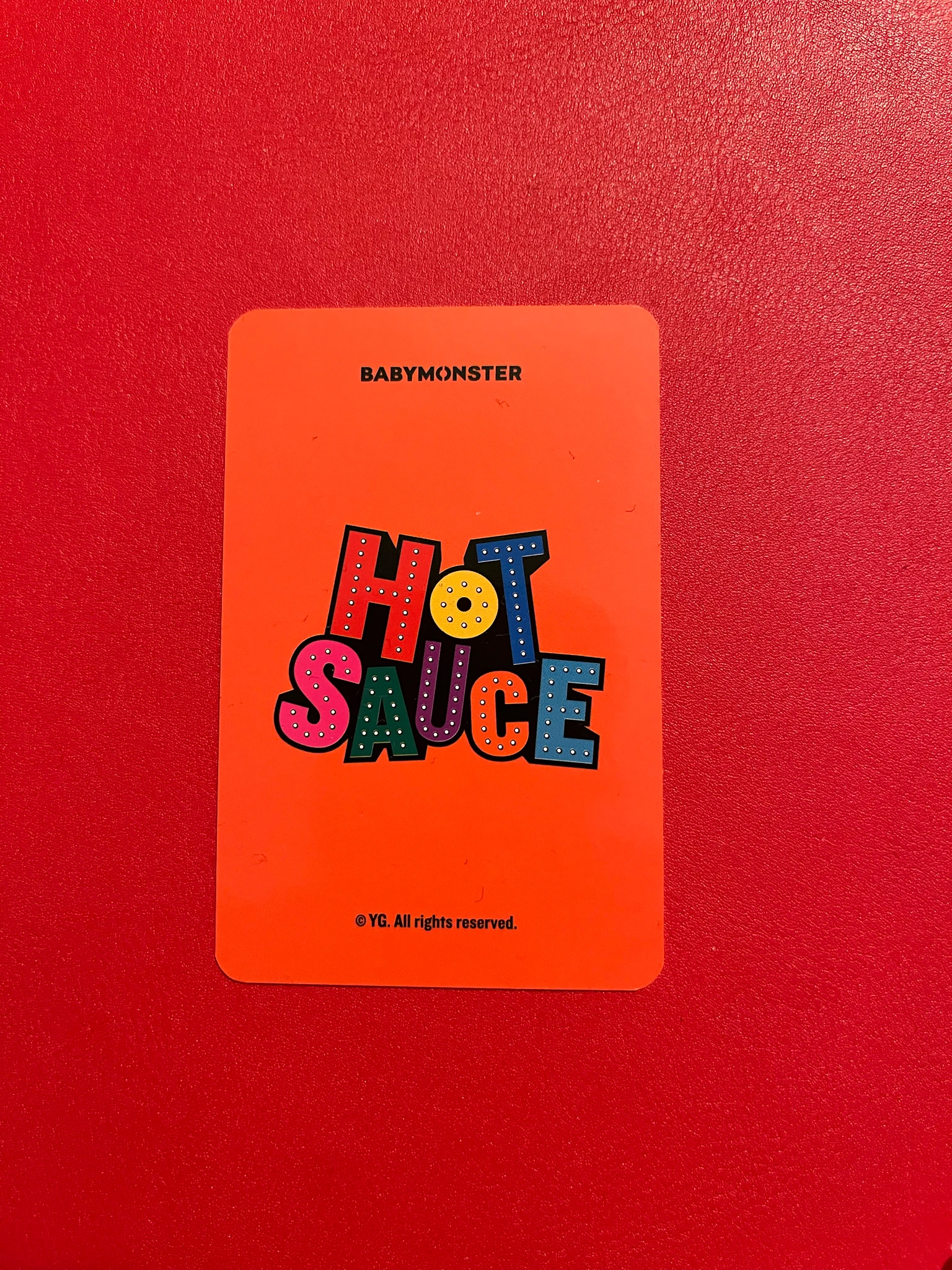 BABYMONSTER Asa BABYMONSTER - Asa - HOT SAUCE Album trading card listing photo 2