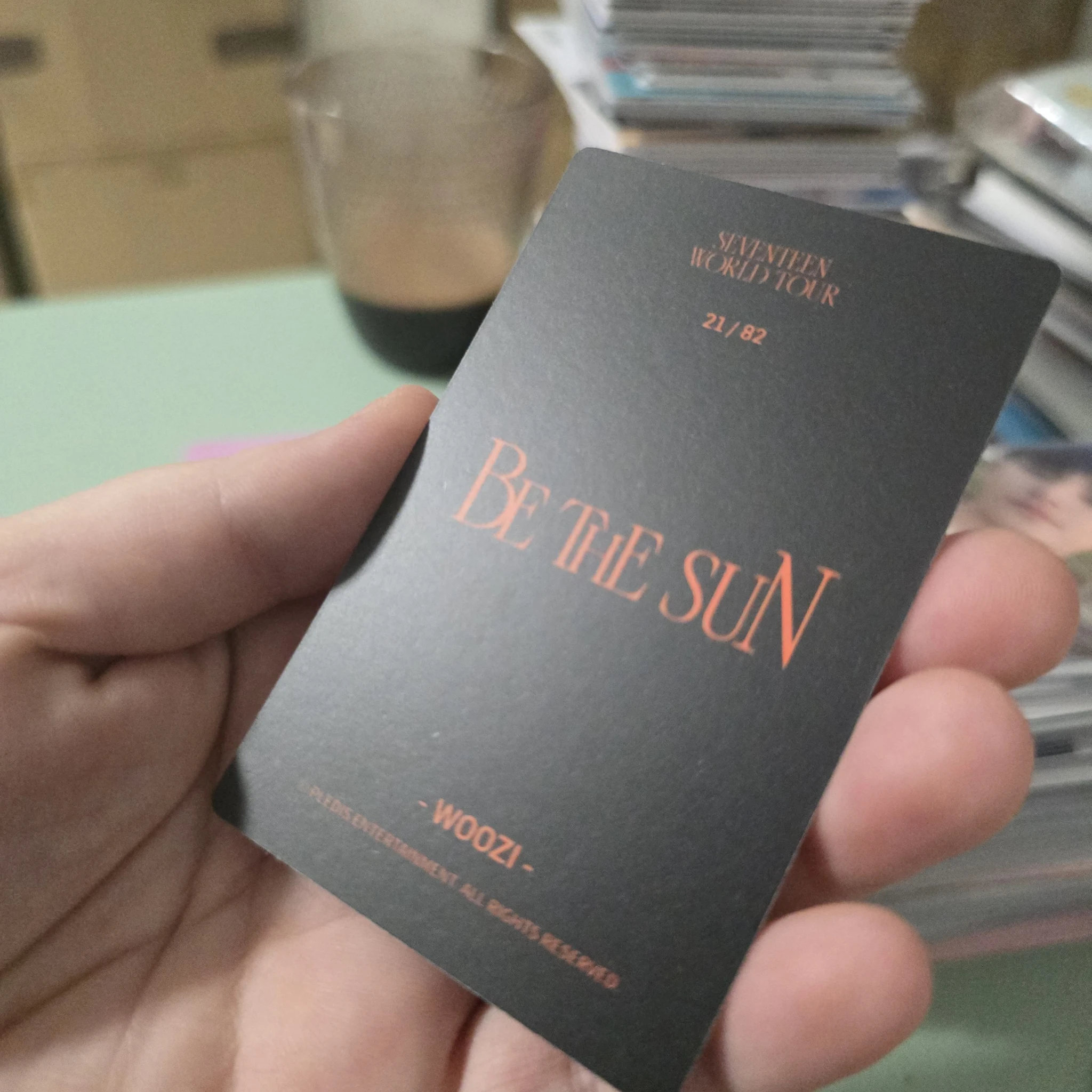 SEVENTEEN Woozi SEVENTEEN - Woozi - [BE THE SUN] World Tour Event trading card listing photo 2