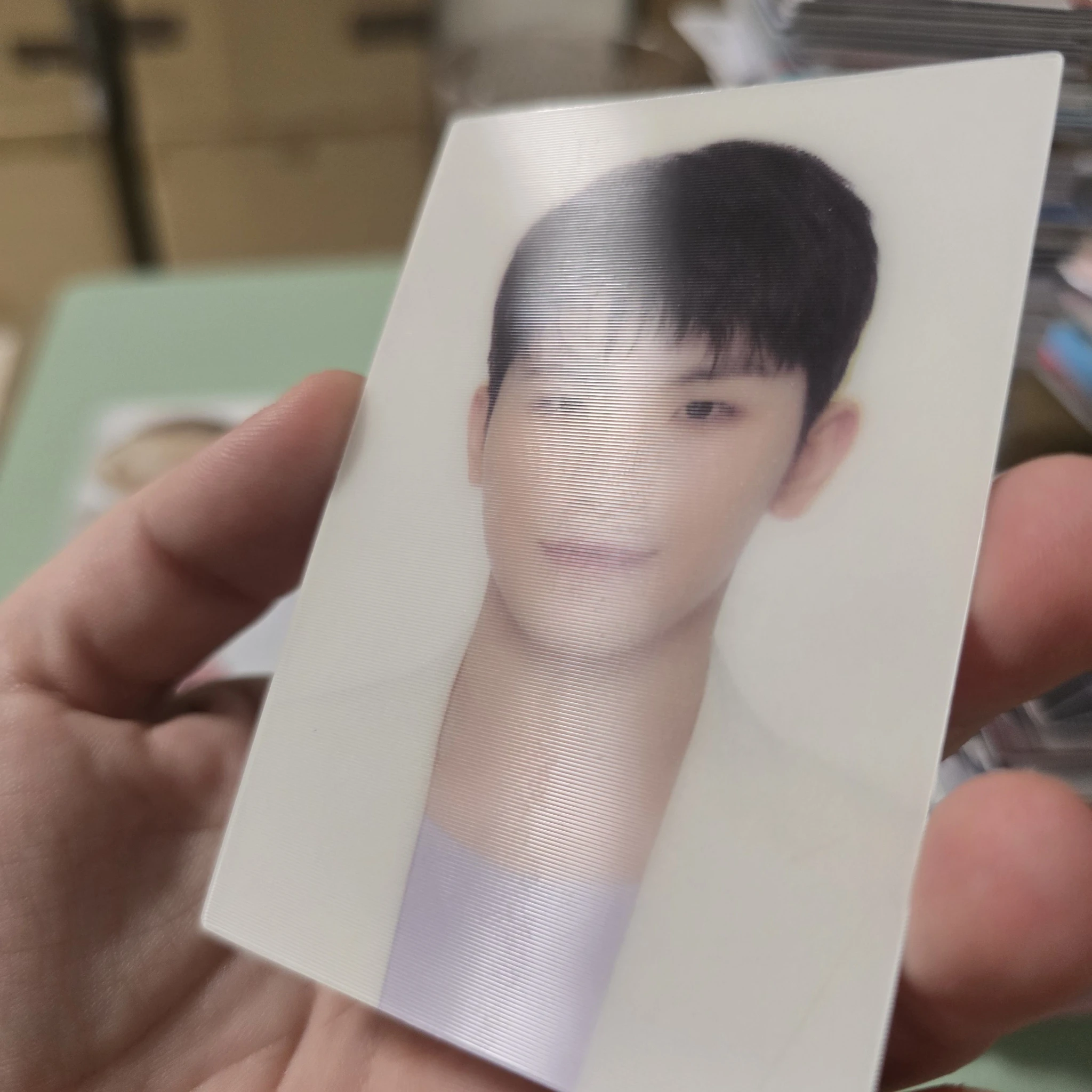 SEVENTEEN Woozi SEVENTEEN - Woozi - 2021 JAPAN FANMEETING [HARE] Event trading card lenticular merch photocard listing photo 2