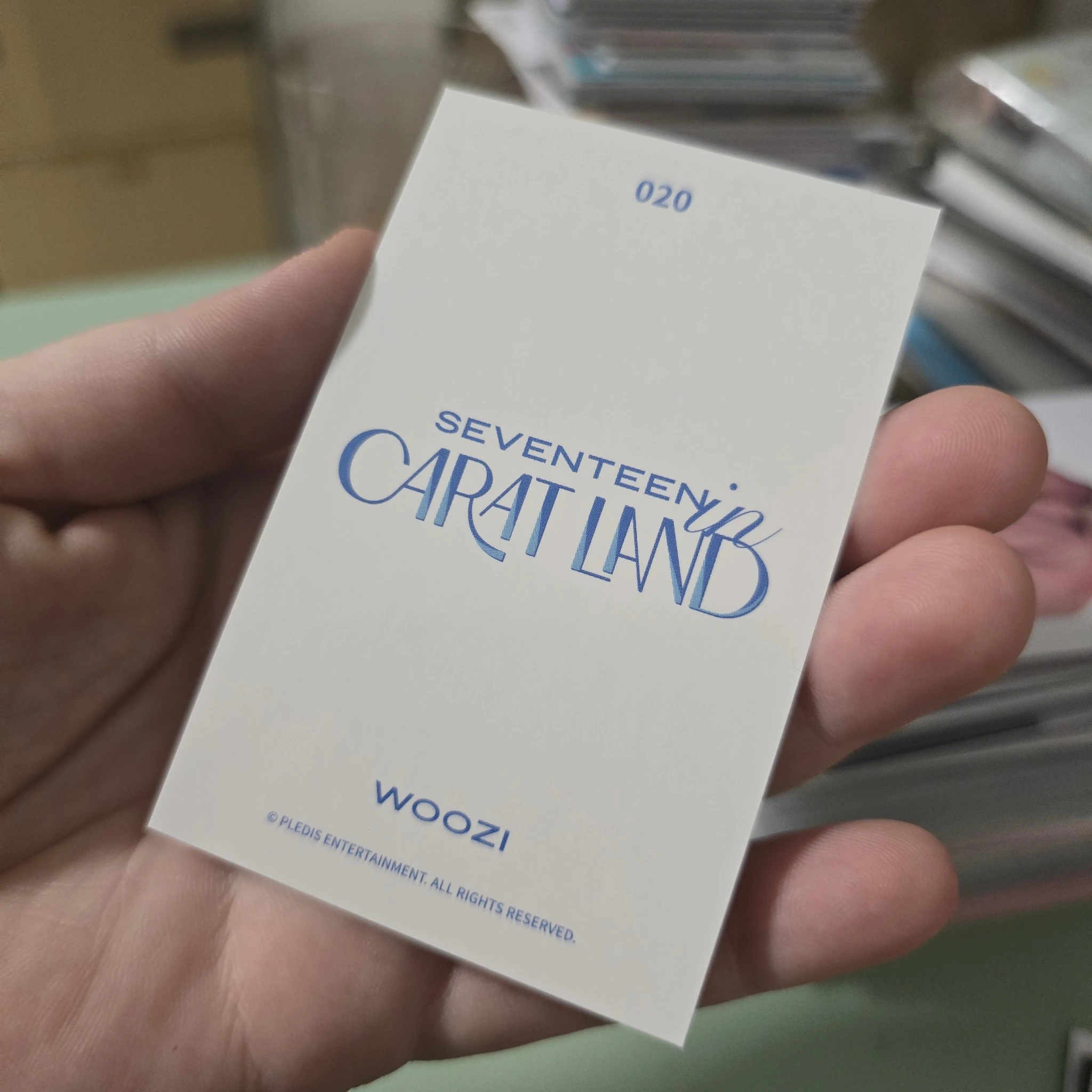 SEVENTEEN Woozi SEVENTEEN - Woozi - 2021 5TH SVT IN CARATLAND Event trading card listing photo 2