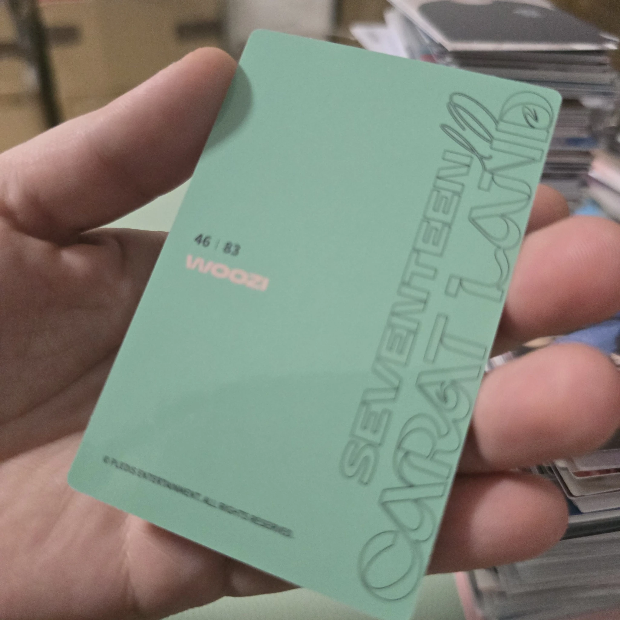 SEVENTEEN Woozi SEVENTEEN - Woozi - 2022 6TH SVT IN CARATLAND Event trading card listing photo 2