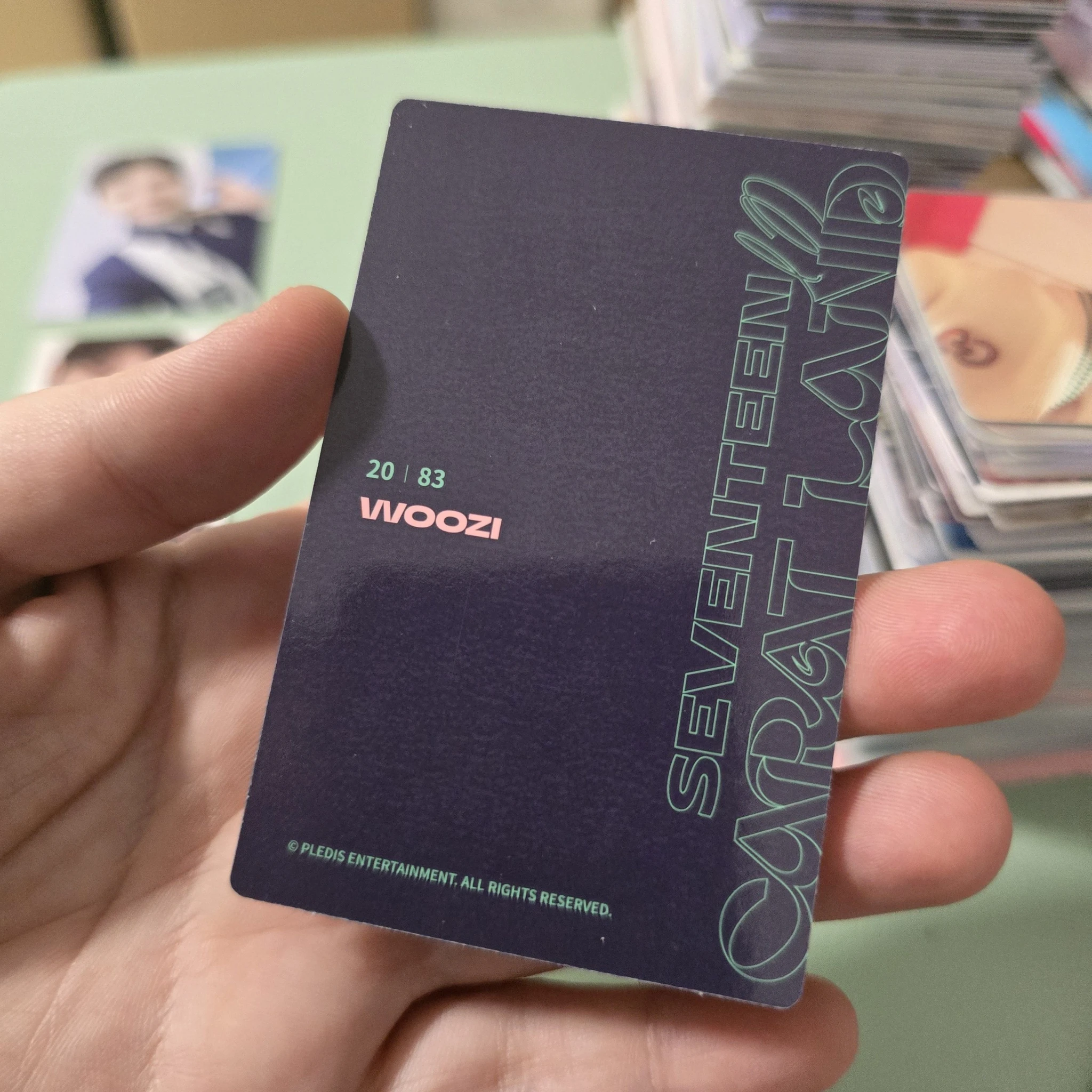SEVENTEEN Woozi SEVENTEEN - Woozi - 2022 6TH SVT IN CARAT LAND Event merch photocard trading card listing photo 2