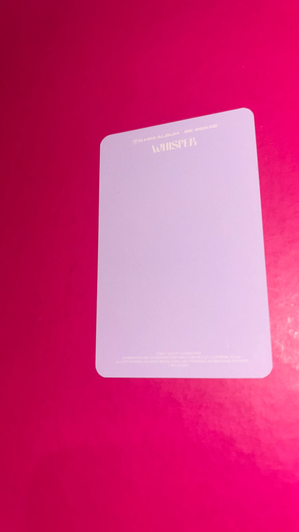 THE BOYZ Haknyeon THE BOYZ - Haknyeon - Be Aware Album album photocard desire version listing photo 2