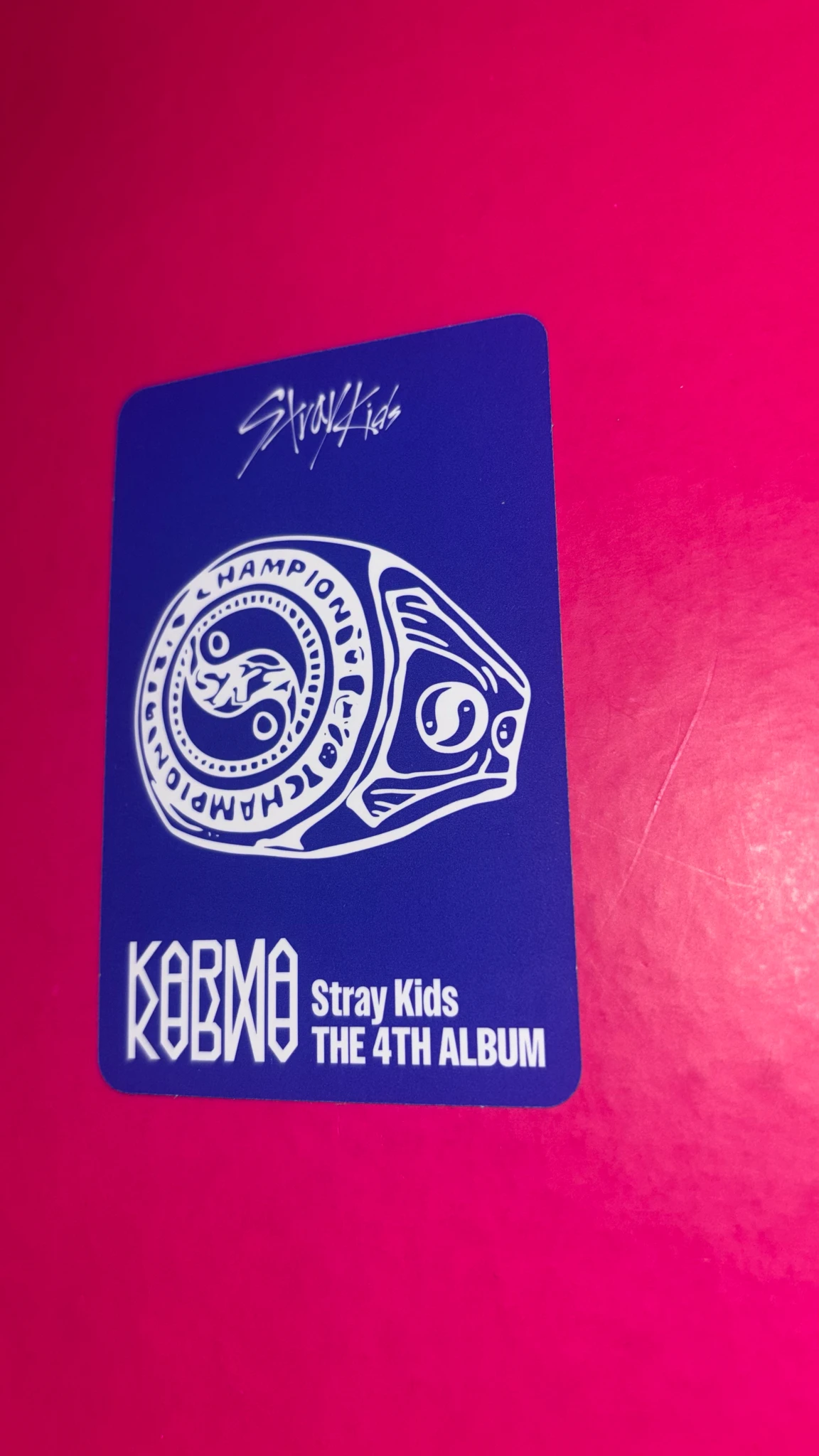 Stray Kids Hyunjin Stray Kids - Hyunjin - KARMA Album album photocard accordion version first press only listing photo 2
