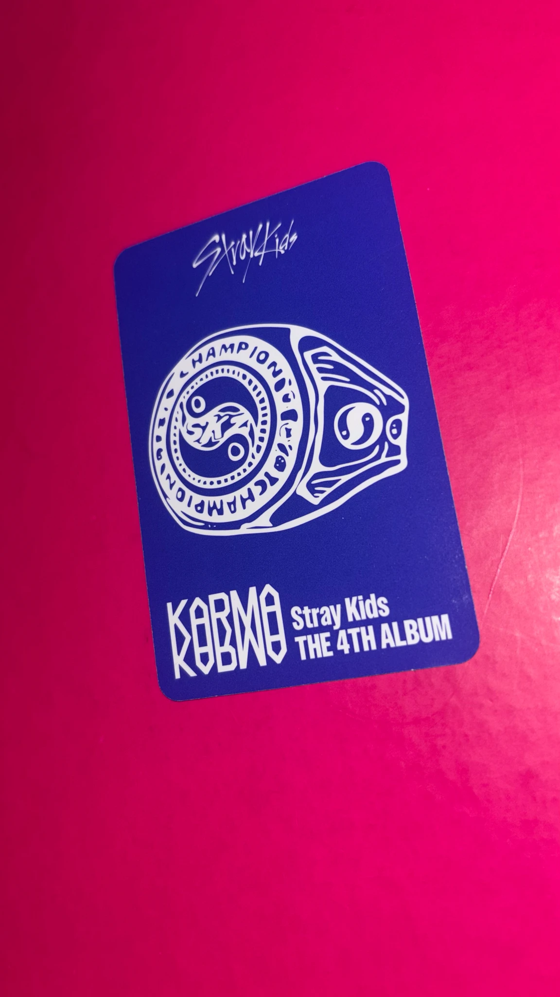 Stray Kids Bang Chan Stray Kids - Bang Chan - KARMA Album album photocard accordion version first press only listing photo 2