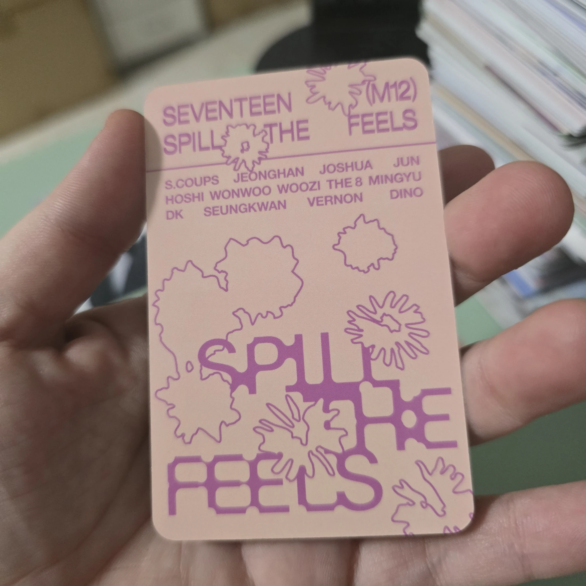 SEVENTEEN Woozi SEVENTEEN - Woozi - Spill the Feels Album album photocard feel new version listing photo 2
