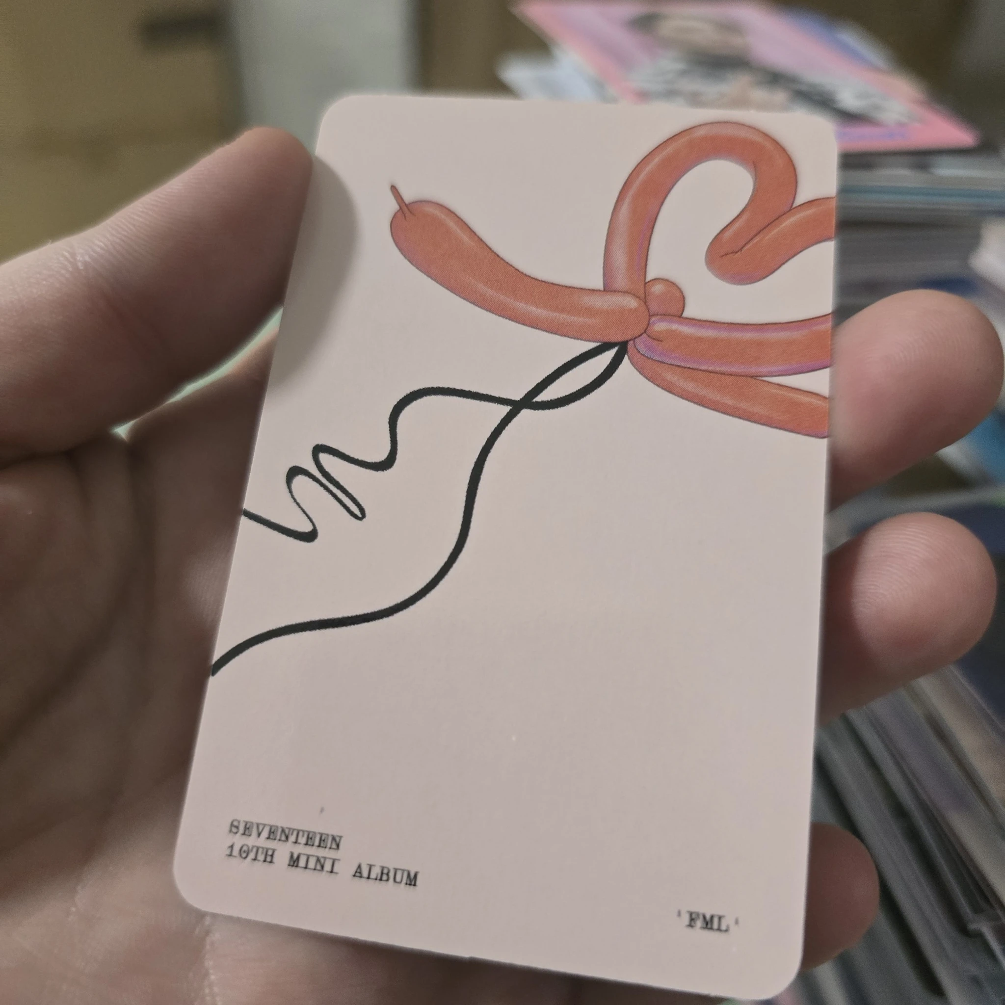 SEVENTEEN Seungkwan SEVENTEEN - Seungkwan - FML Album album photocard carat version listing photo 2