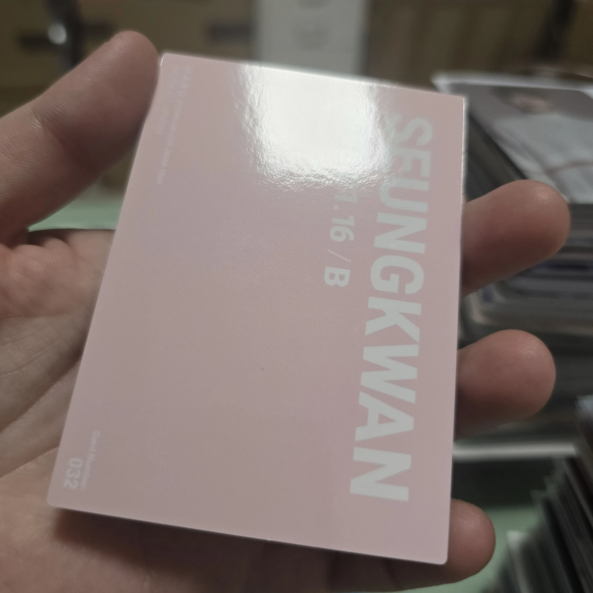 SEVENTEEN Seungkwan SEVENTEEN - Seungkwan - [HARU] TOUR Event merch photocard trading card listing photo 2