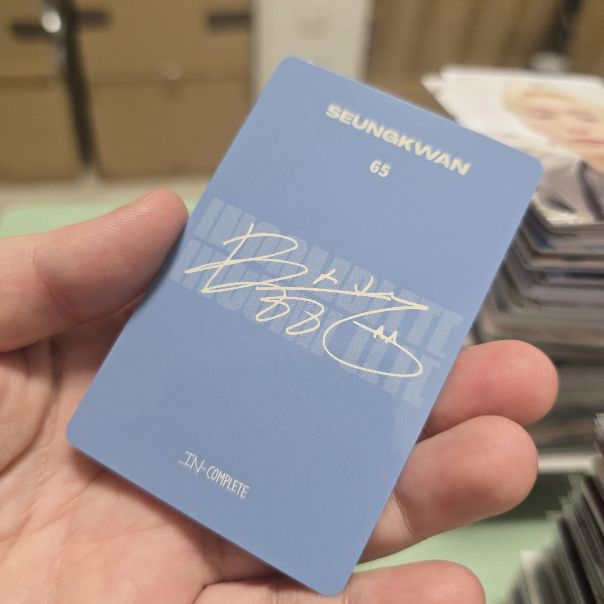 SEVENTEEN Seungkwan SEVENTEEN - Seungkwan - [IN-COMPLETE] ONLINE CONCERT Event selfie merch photocard trading card listing photo 2