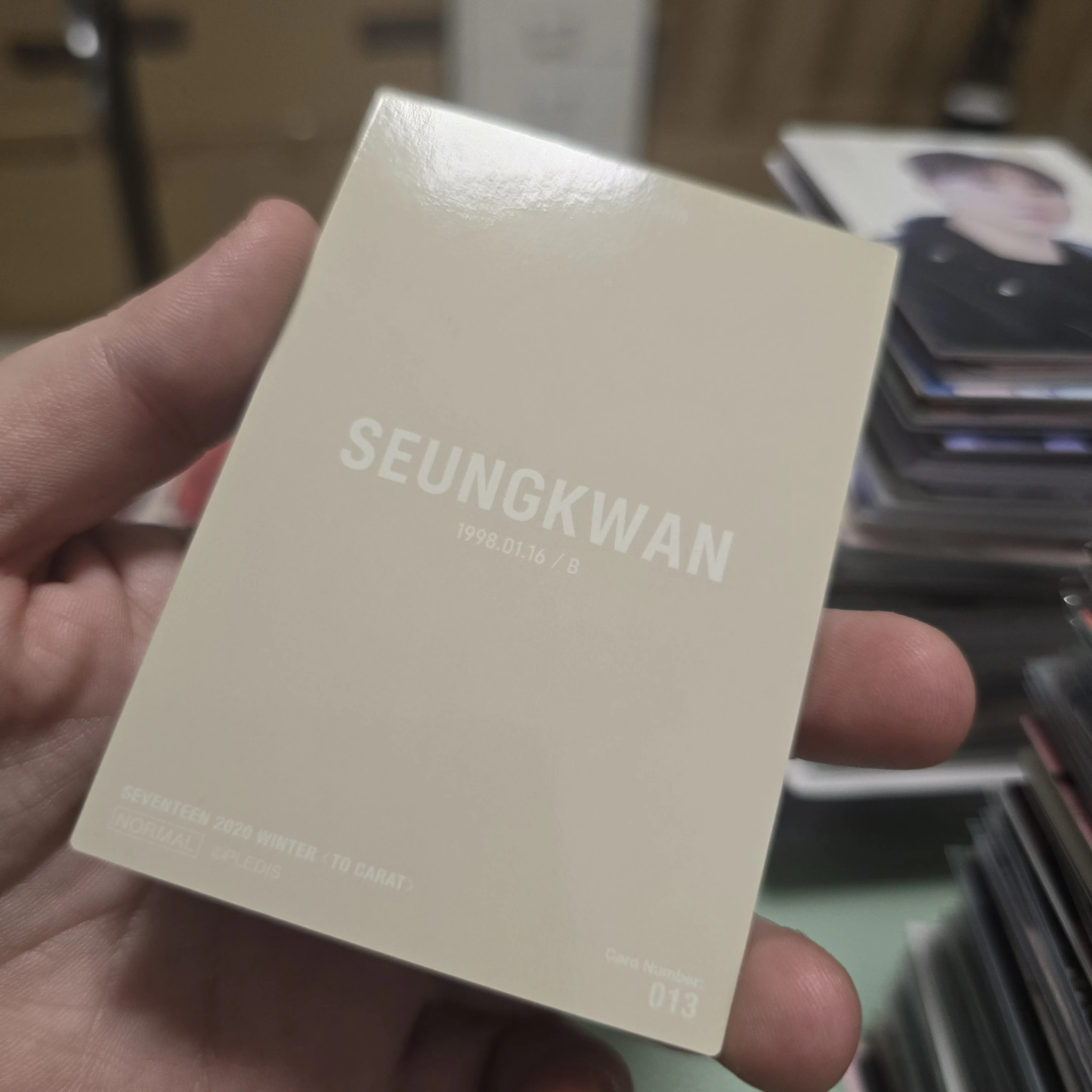 SEVENTEEN Seungkwan SEVENTEEN - Seungkwan - 2020 Winter Goods Merchandise Other japan merch photocard trading card listing photo 2