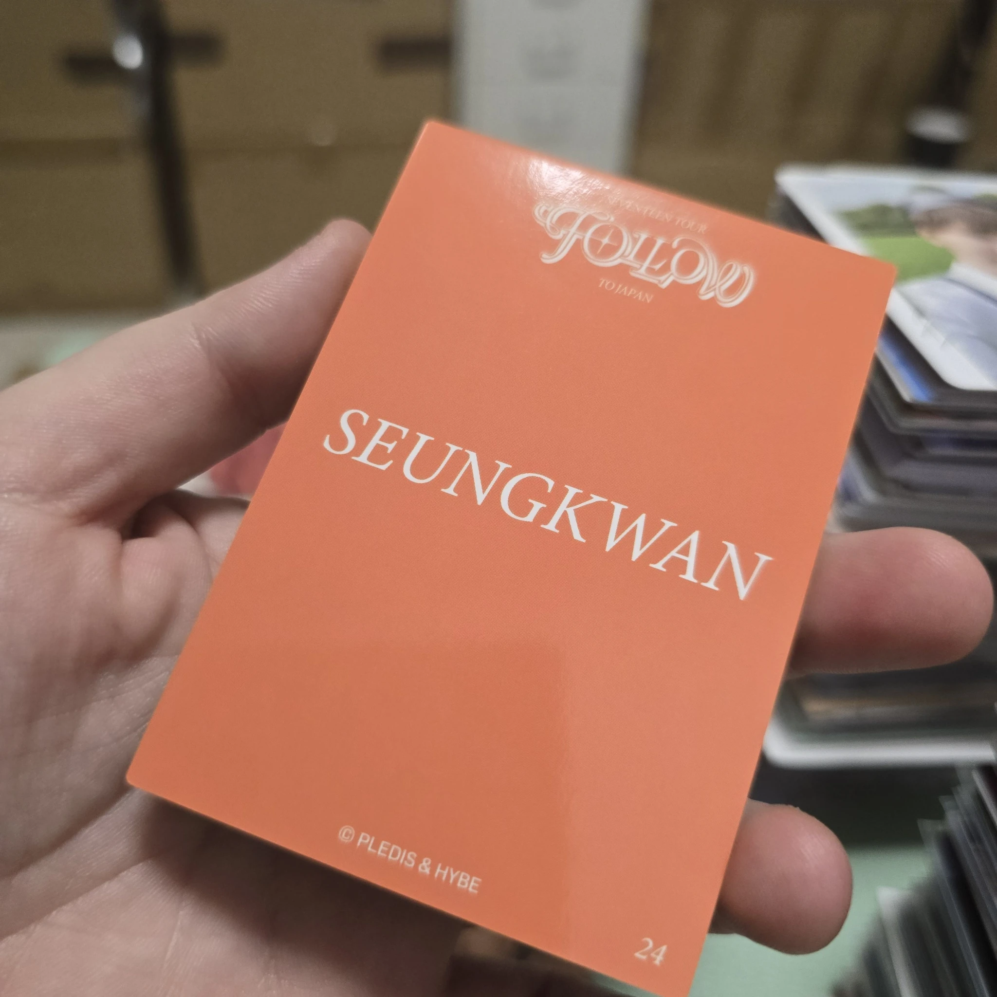 SEVENTEEN Seungkwan SEVENTEEN - Seungkwan - [FOLLOW] TOUR Event trading card japan listing photo 2
