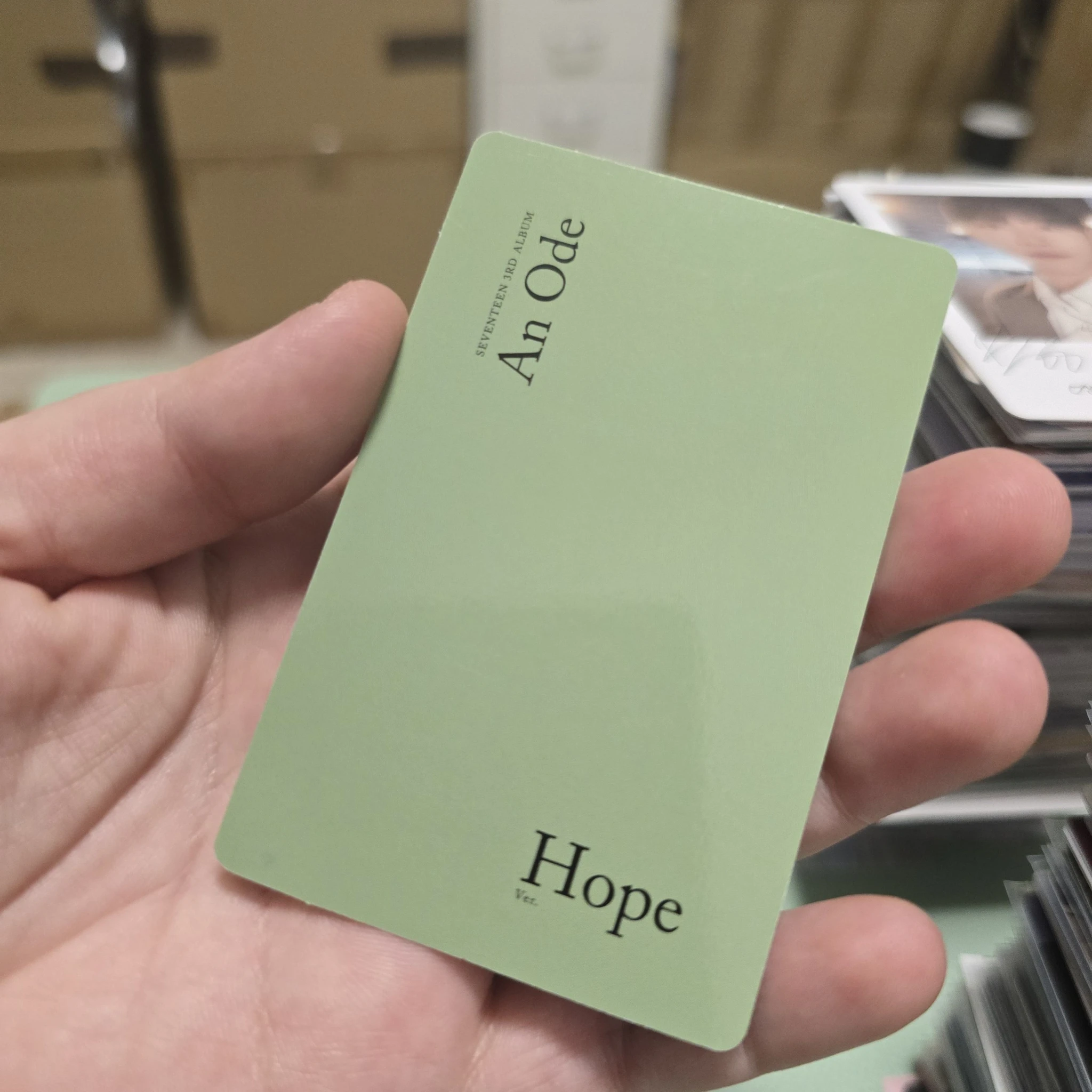 SEVENTEEN Seungkwan SEVENTEEN - Seungkwan - An Ode Album album photocard the poet version green back listing photo 2