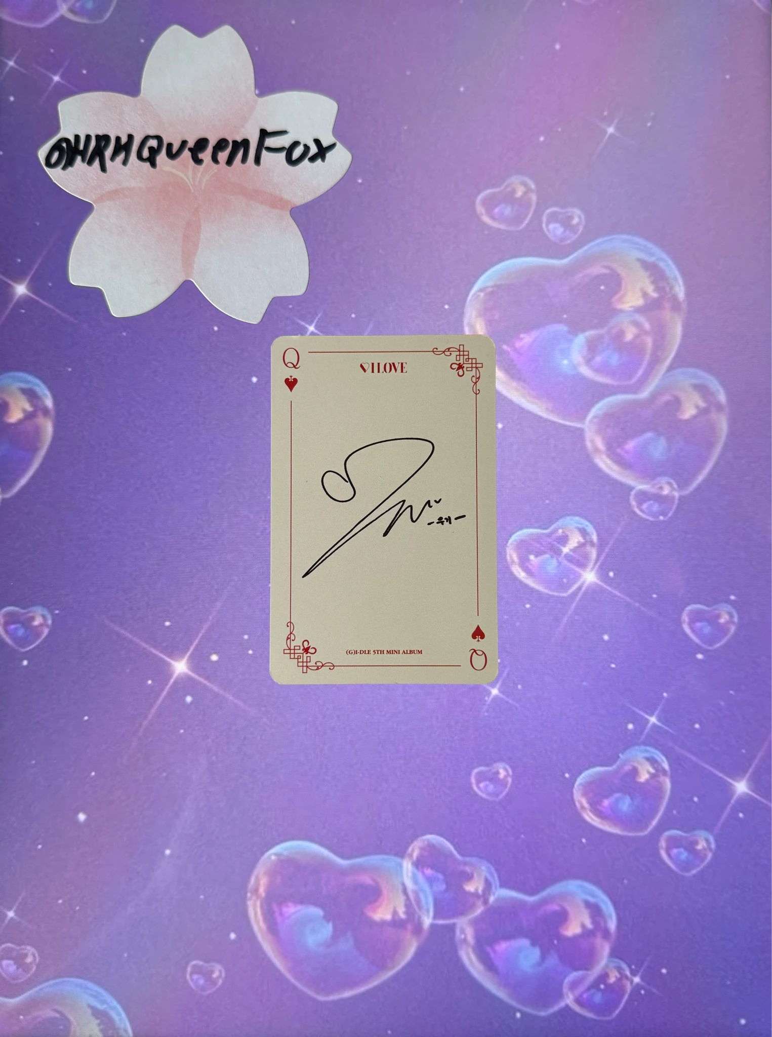 i-dle Yuqi (G)I-DLE - Minnie - I Love Album standard version album photocard listing photo 2