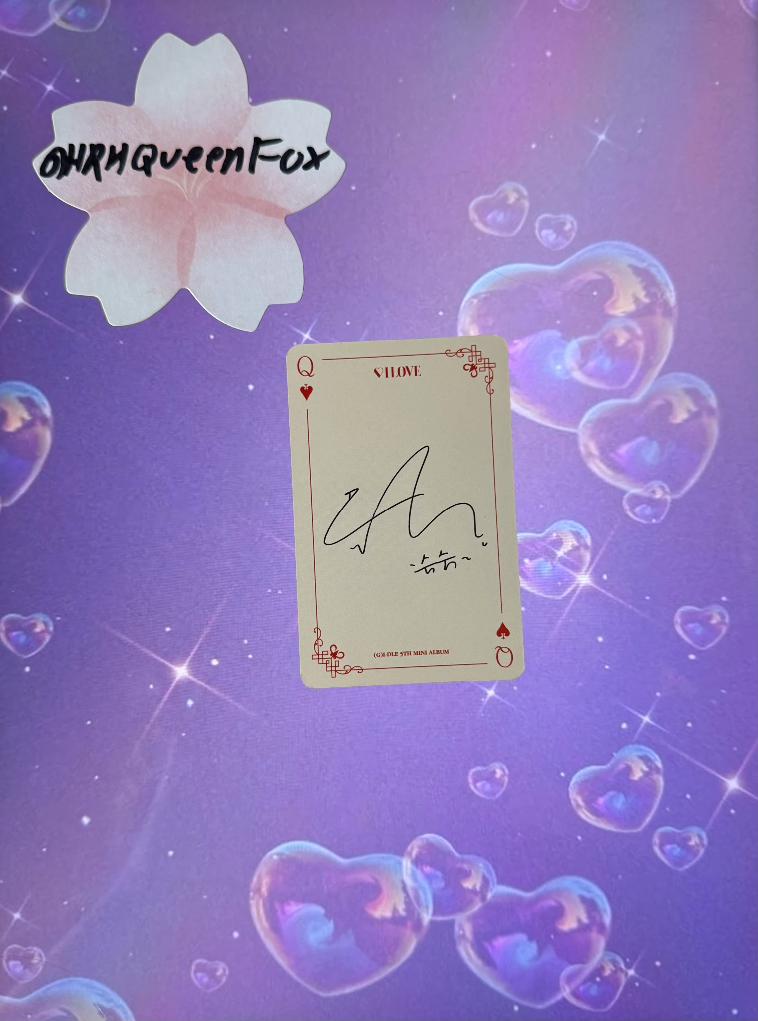 i-dle Shuhua (G)I-DLE - Minnie - I Love Album standard version album photocard listing photo 2