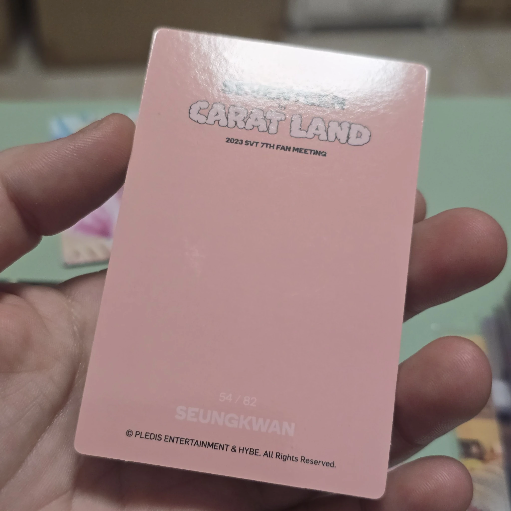 SEVENTEEN Seungkwan SEVENTEEN - Seungkwan - 2023 7TH SVT IN CARAT LAND Event trading card listing photo 2