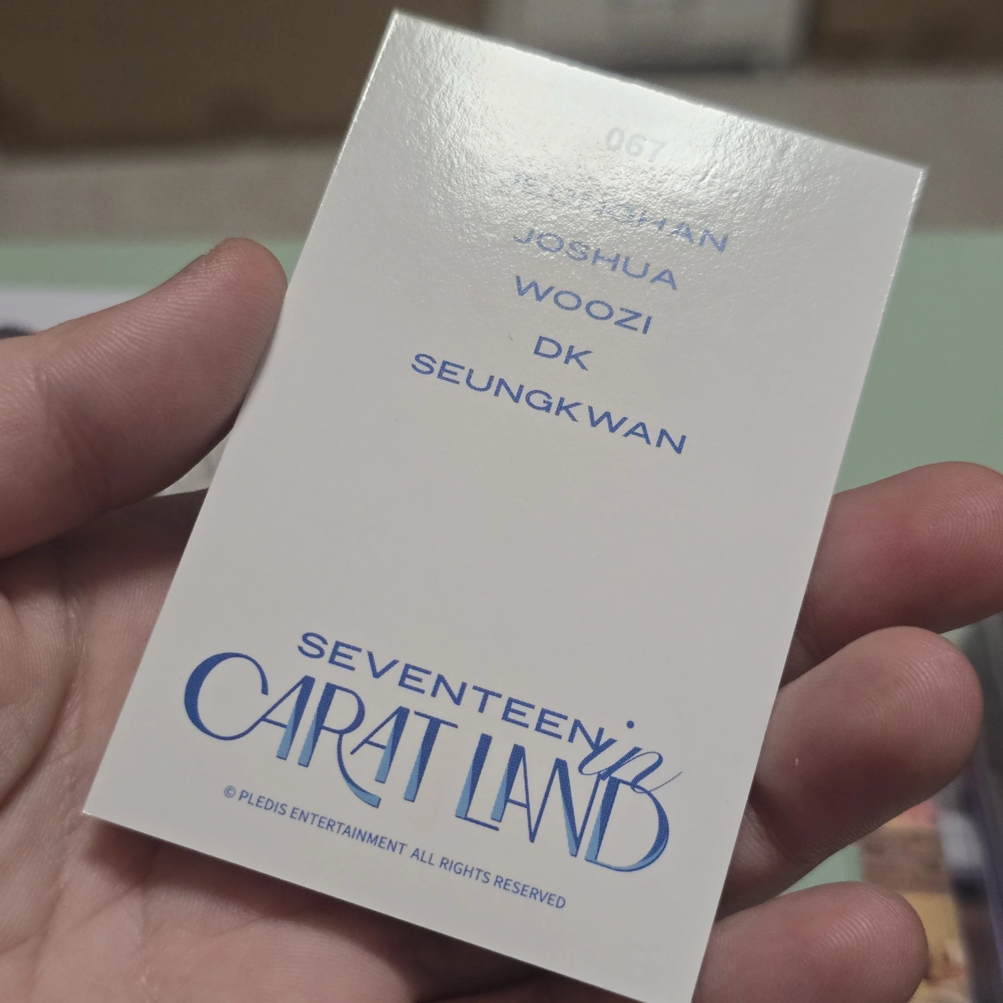 SEVENTEEN SEVENTEEN - Jeonghan & Joshua & Woozi - 2021 5TH SVT IN CARAT LAND Event fan meeting merch photocard trading card listing photo 2