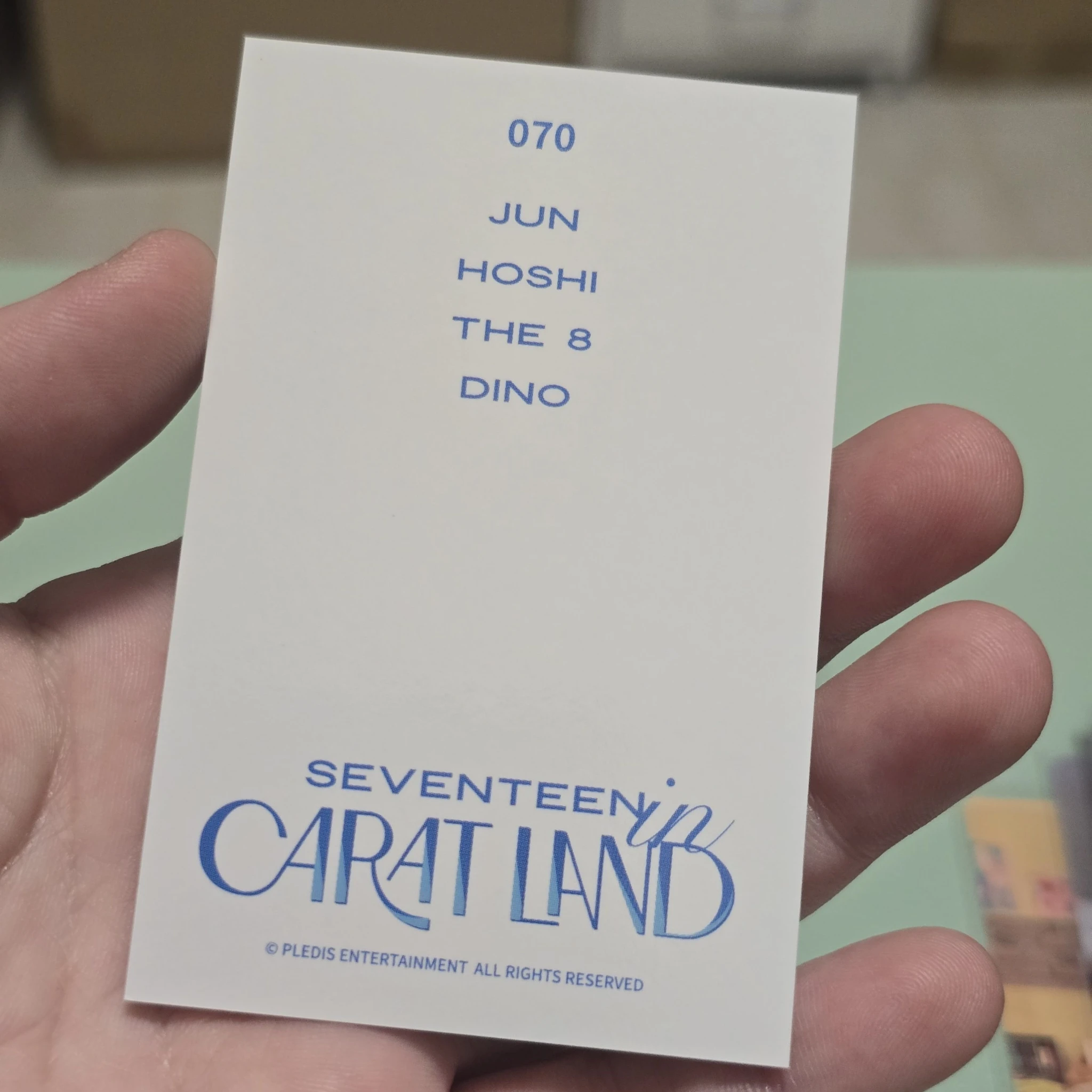 SEVENTEEN SEVENTEEN - Dino & The8 & Hoshi - 2021 5TH SVT IN CARAT LAND Event fan meeting merch photocard trading card listing photo 2