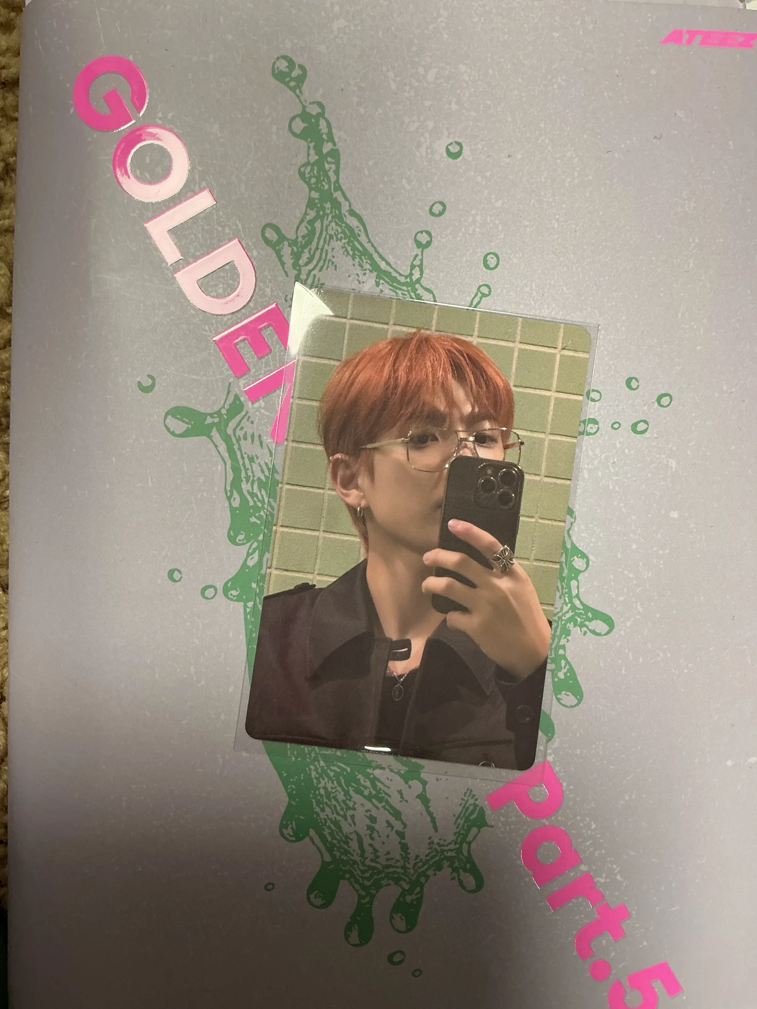 ATEEZ Hongjoong ATEEZ - Hongjoong - Golden Hour : Part.4 Album A version version 2 album photocard listing photo 2