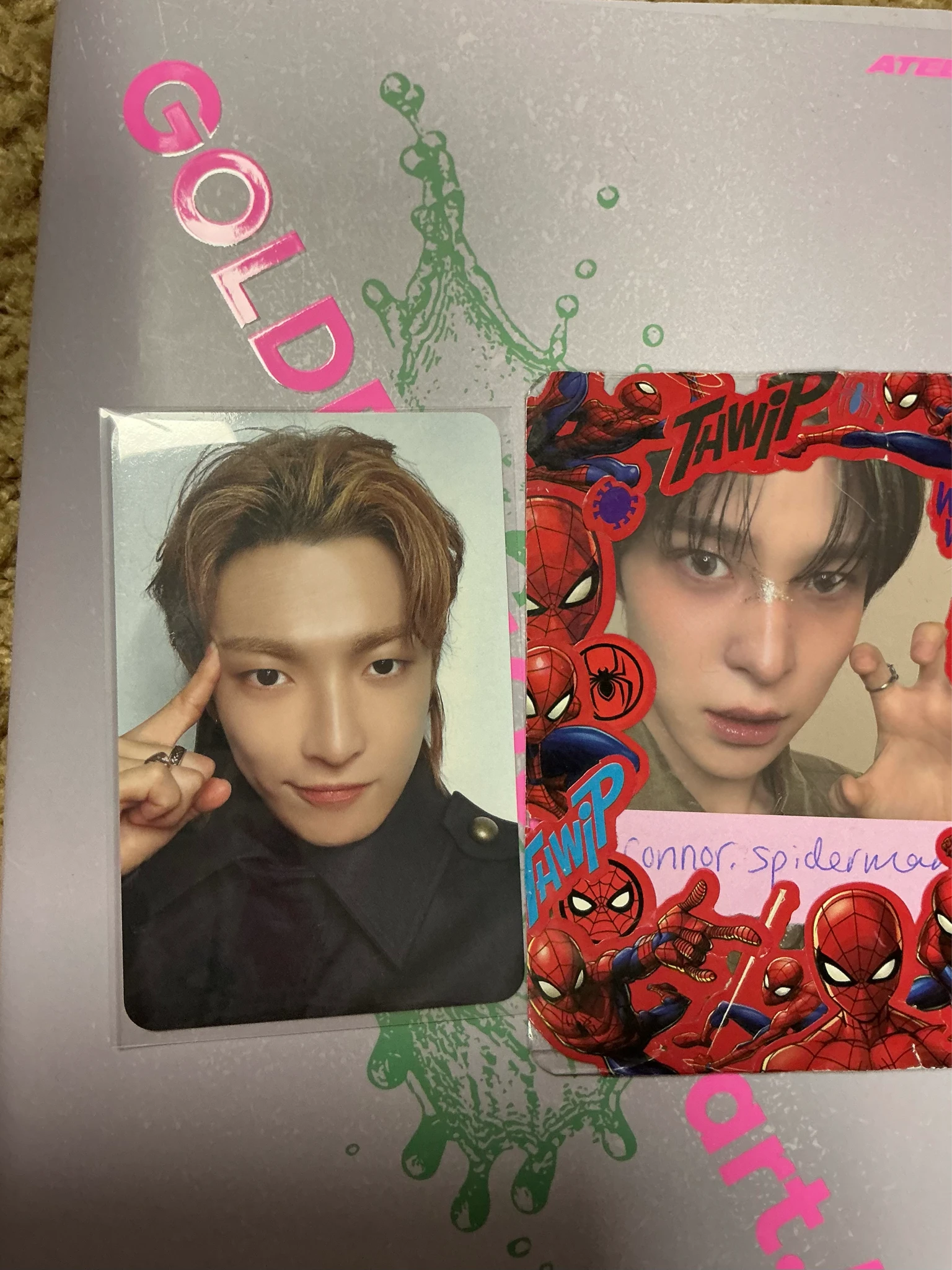ATEEZ Hongjoong ATEEZ - Hongjoong - Golden Hour : Part.4 Album round 2 makestar fansign listing photo 2