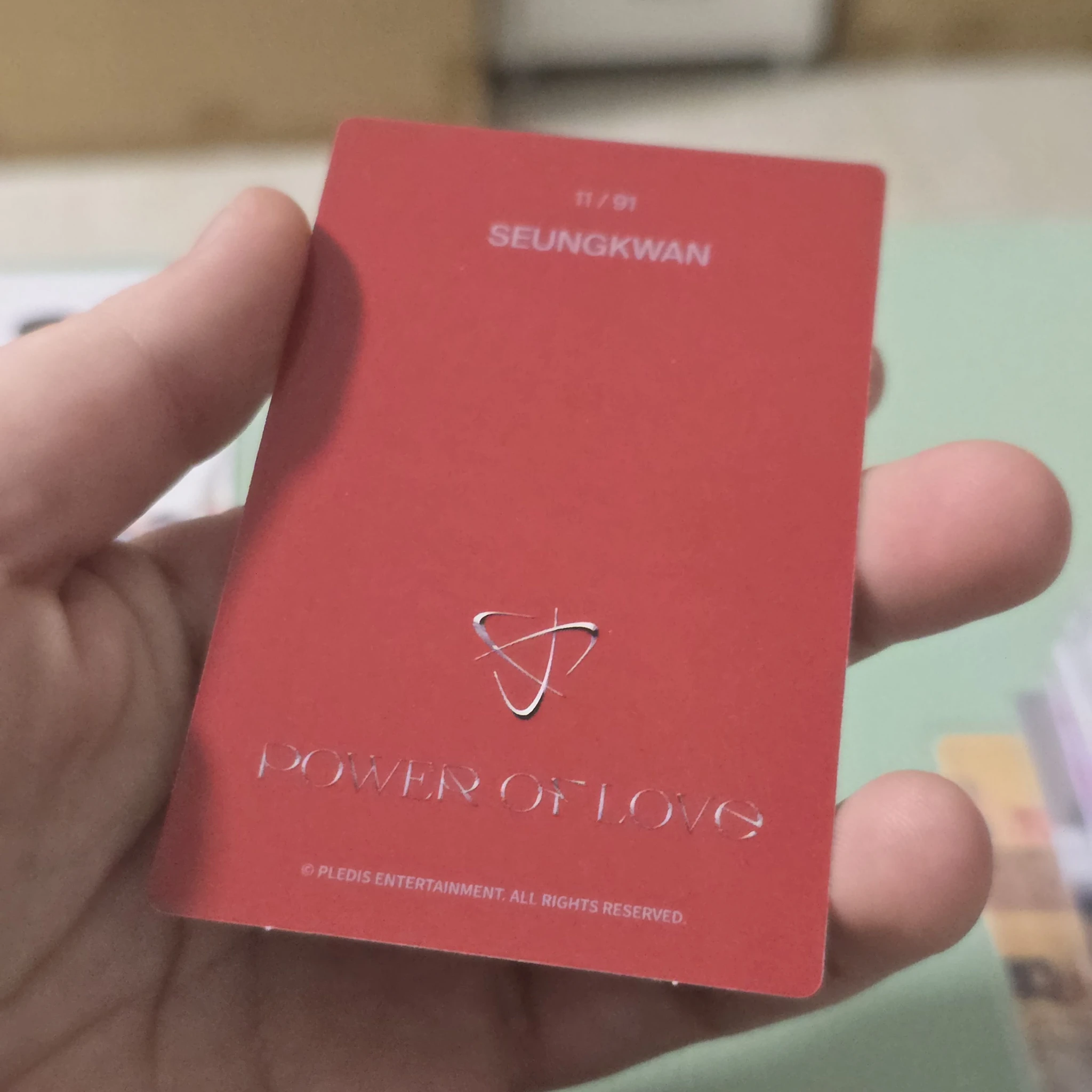 SEVENTEEN Seungkwan SEVENTEEN - Seungkwan - [POWER OF LOVE] Online Concert Event trading card listing photo 2