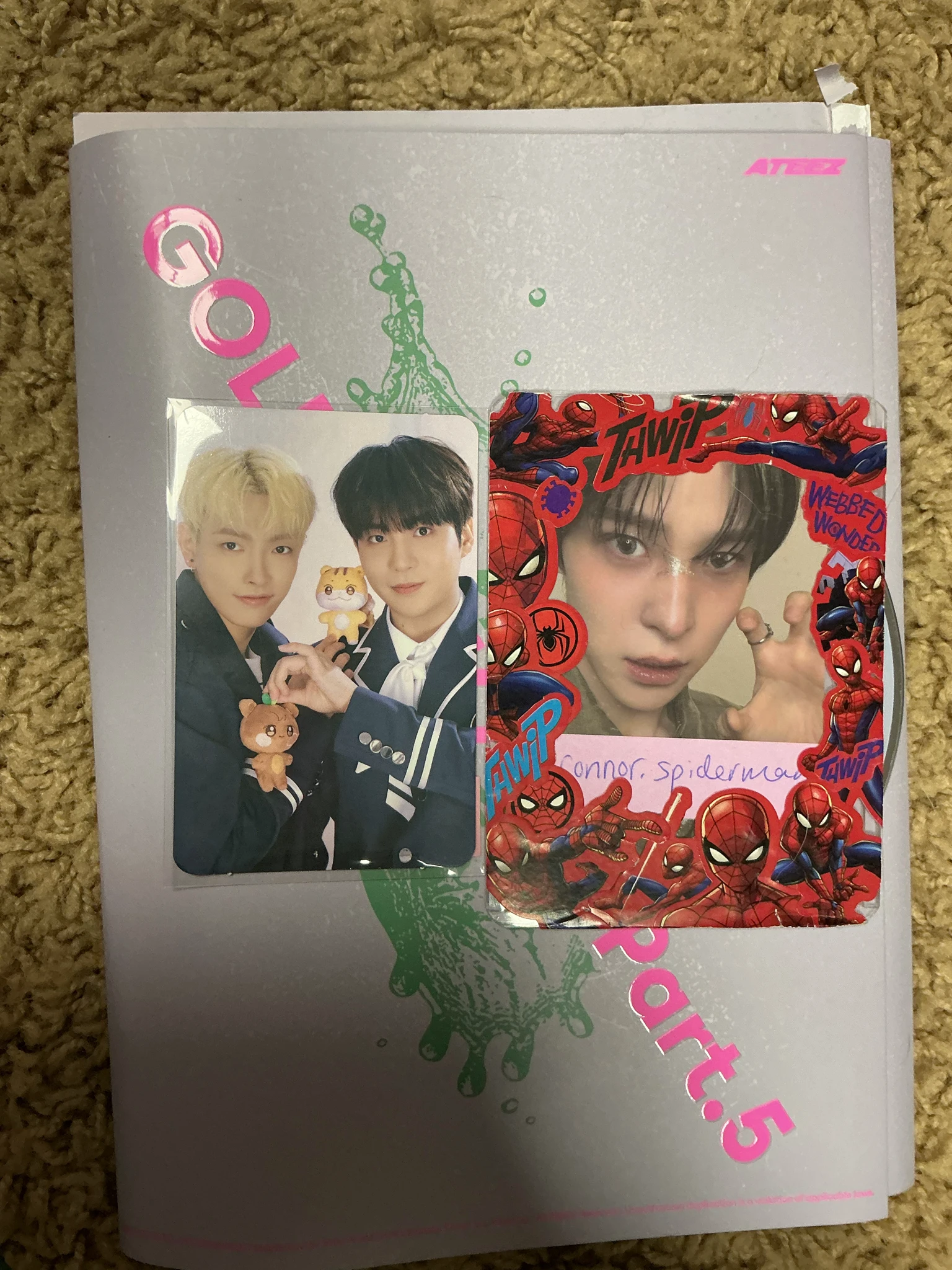 ATEEZ ATEEZ - Hongjoong & Jongho - ANITEEZ IN ILLUSION Other trading card listing photo 2