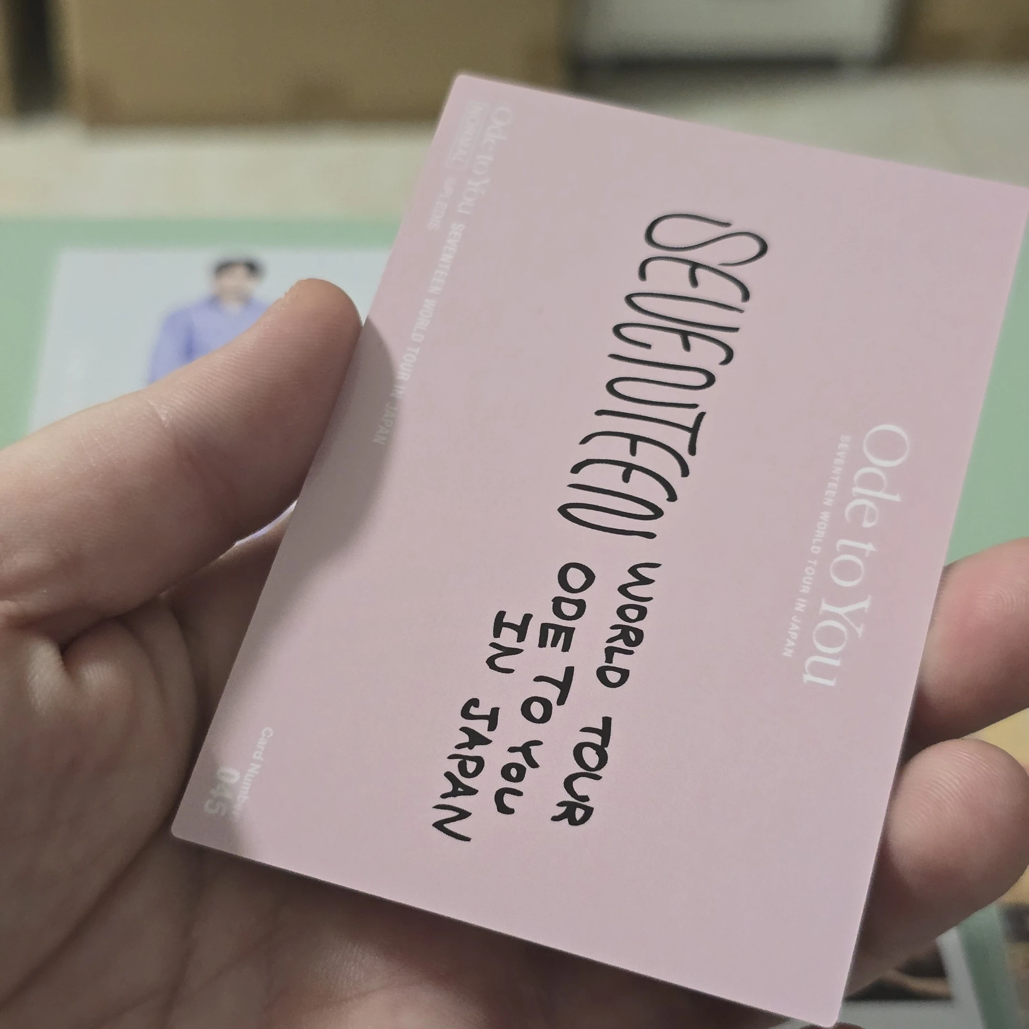 SEVENTEEN Seungkwan SEVENTEEN - Seungkwan - [ODE TO YOU] TOUR Event japan trading card merch photocard selfie listing photo 2