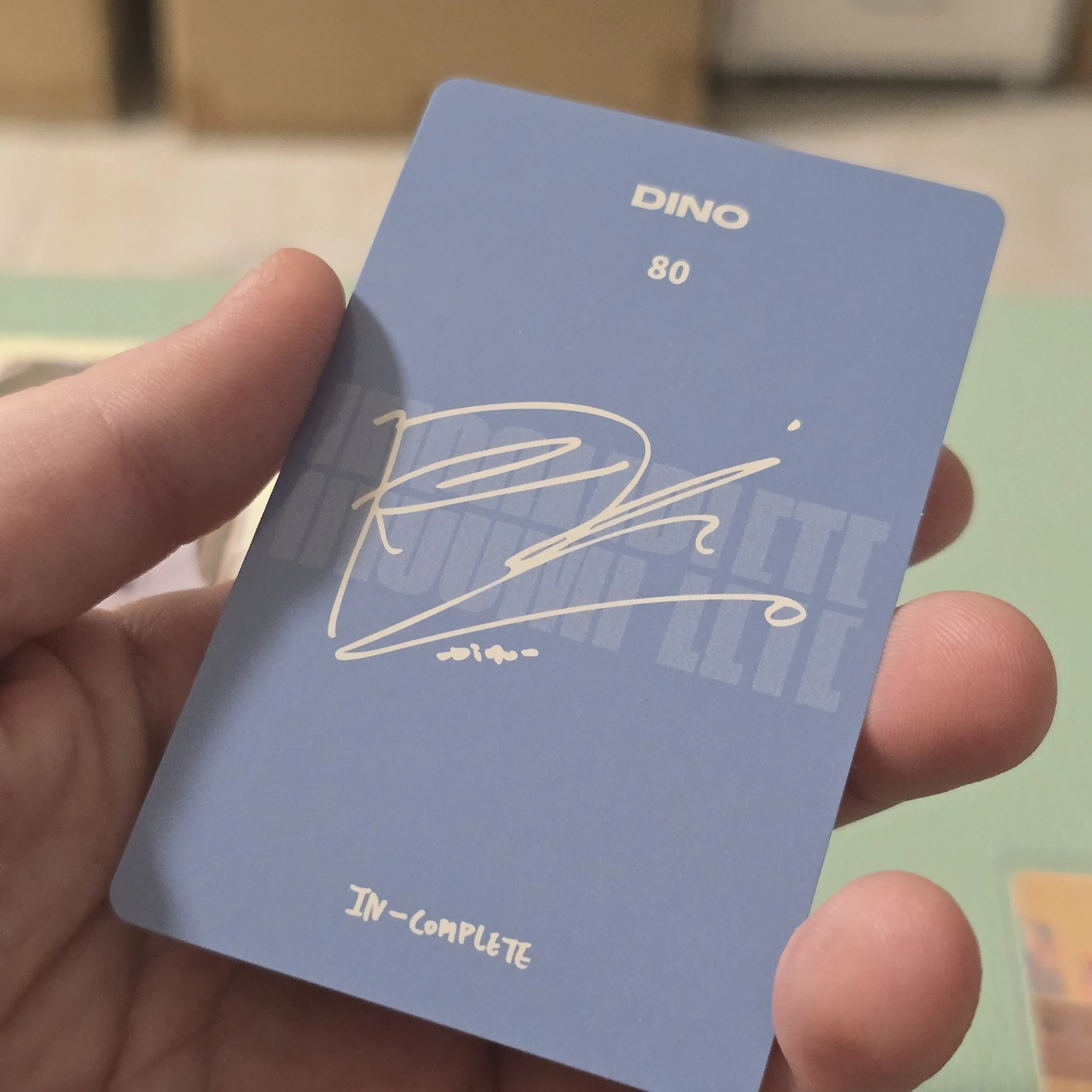 SEVENTEEN Dino SEVENTEEN - Dino - [IN-COMPLETE] ONLINE CONCERT Event trading card selfie version listing photo 2