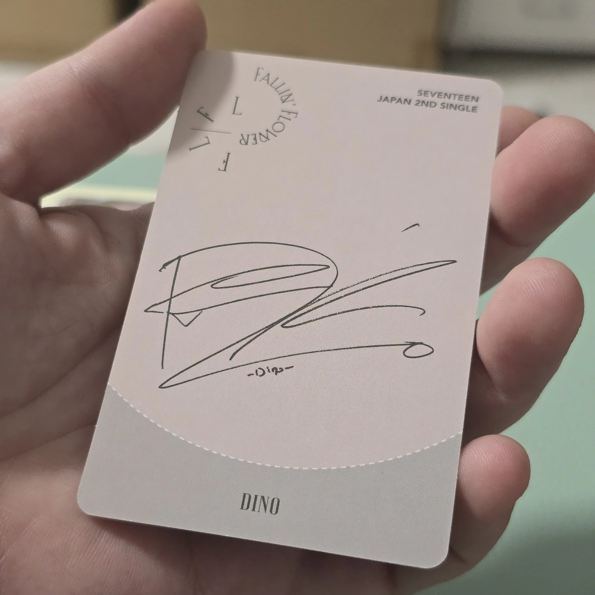 SEVENTEEN Dino SEVENTEEN - Dino - Falling Flower Album album photocard regular version listing photo 2