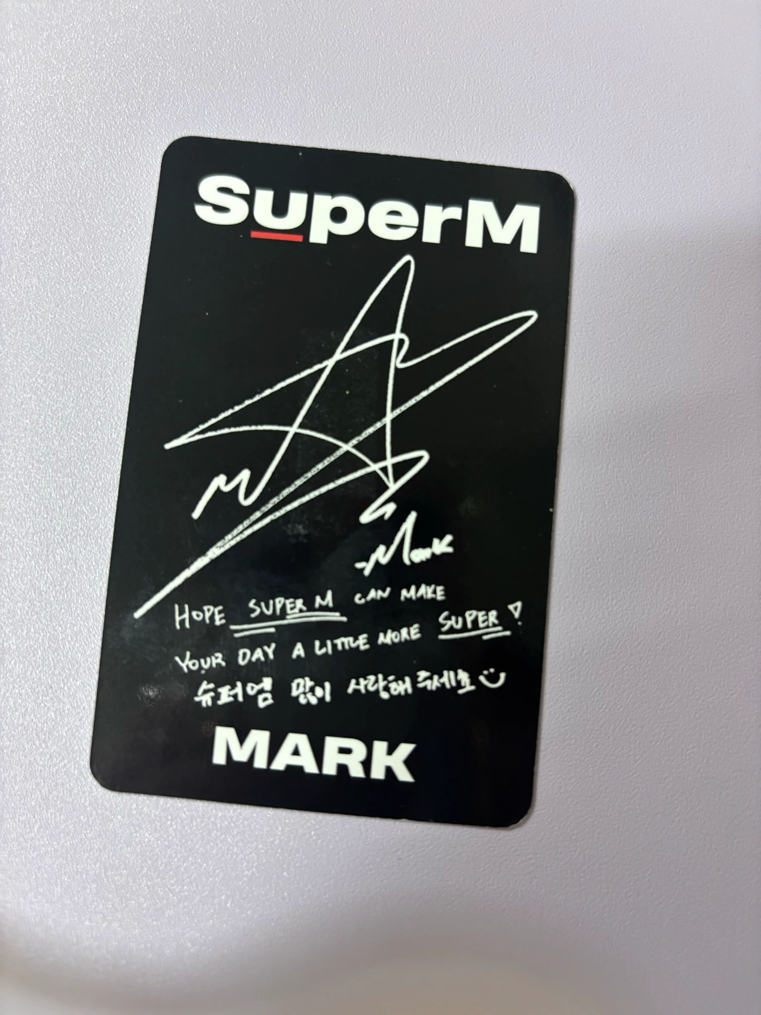 SuperM Mark SuperM - Mark - SuperM Album album photocard listing photo 2