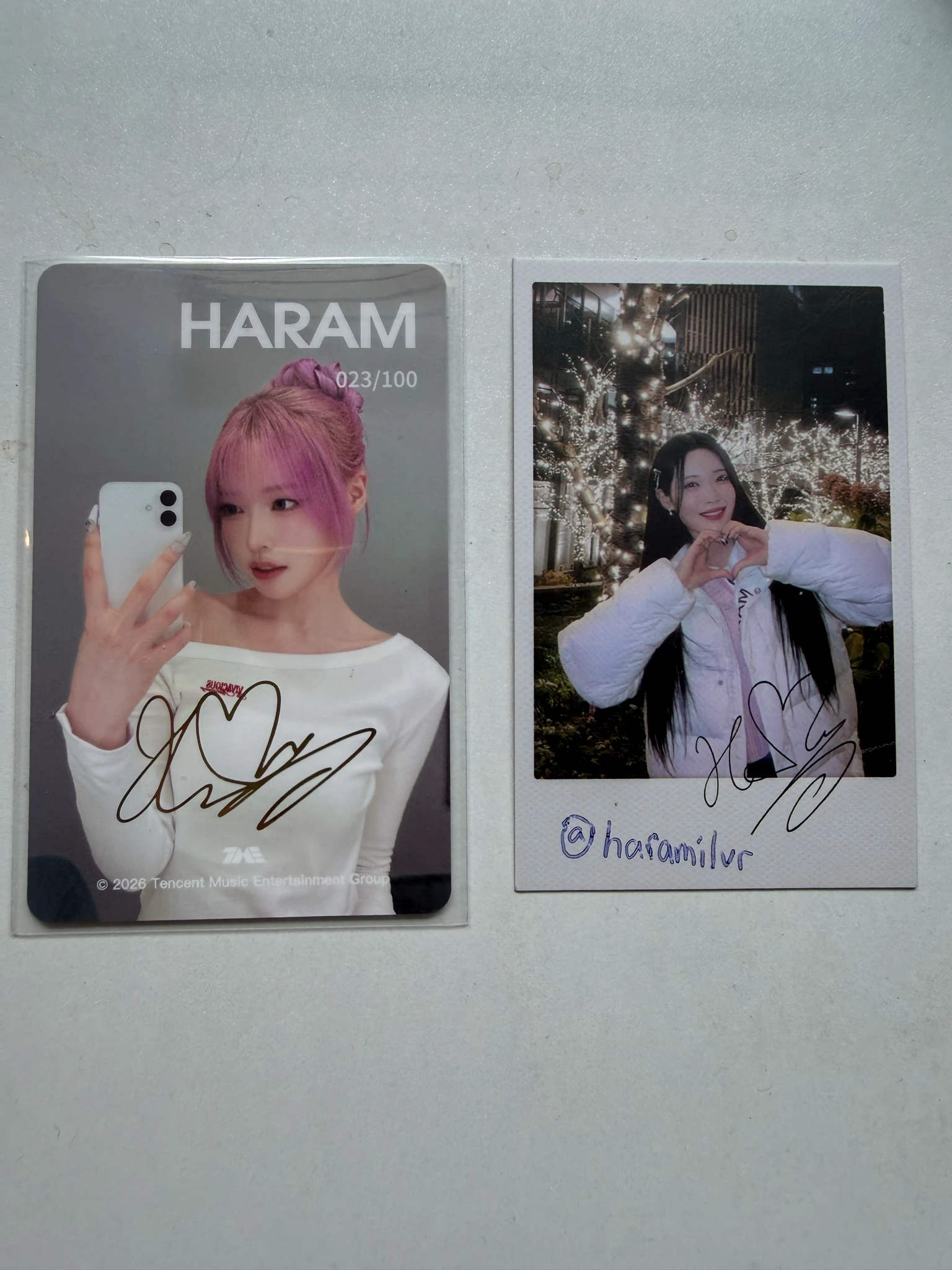 Billlie Haram Billlie - Haram - The Collective Soul and Unconscious: Chapter Two Album qq music lucky draw (LD) 5 star double-sided printed signature listing photo 2