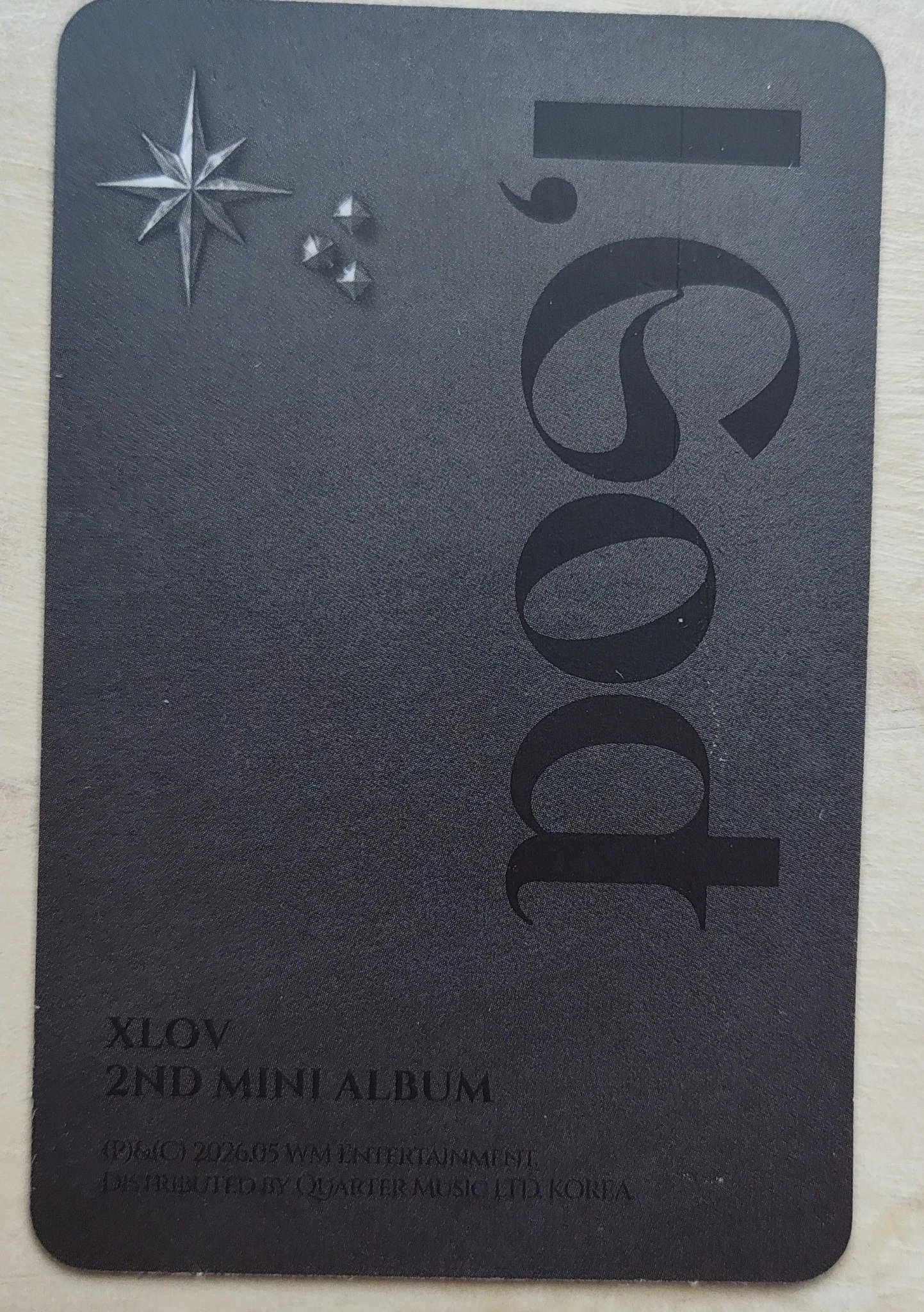 XLOV Wumuti XLOV - Wumuti - I, God Album album photocard D version listing photo 2