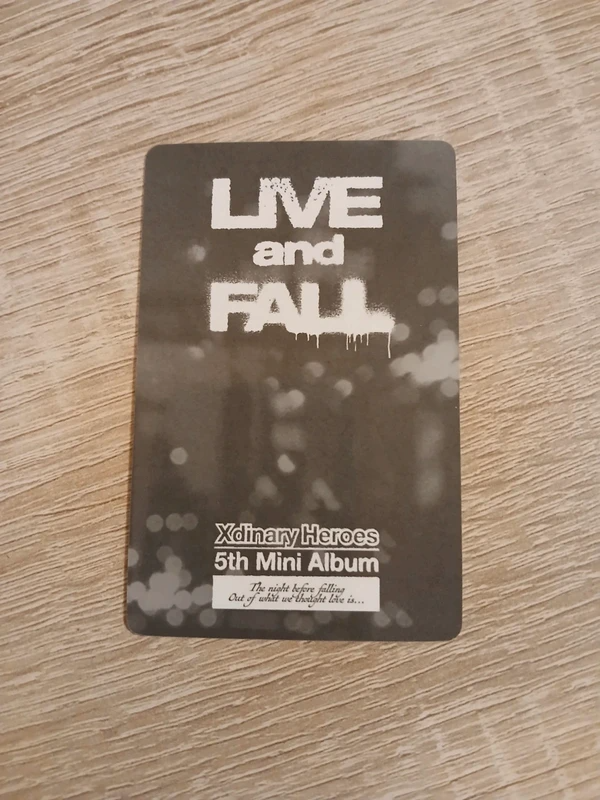 Xdinary Heroes Gunil Xdinary Heroes - Gunil - Live and Fall Album album photocard tabloid version listing photo 2