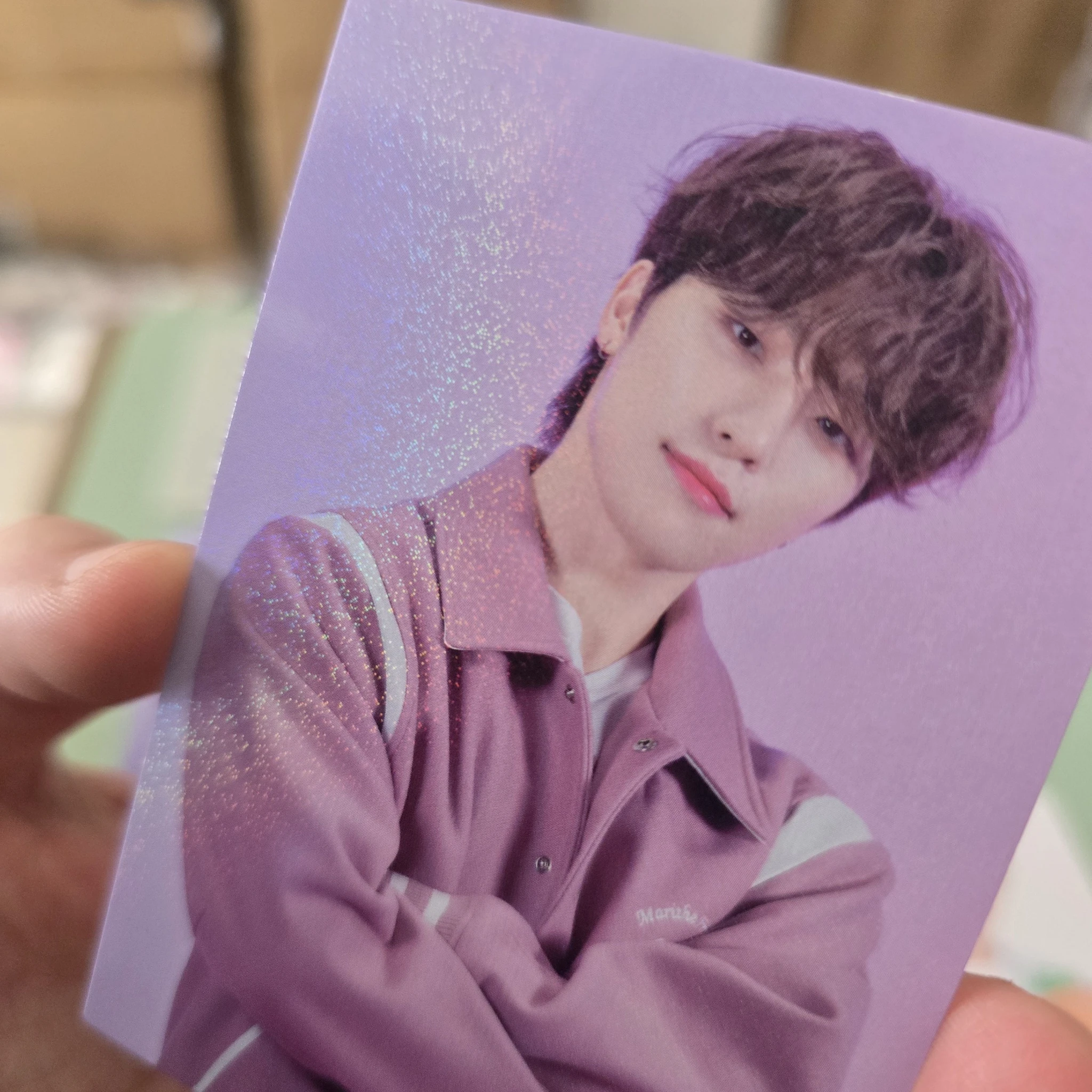 SEVENTEEN Dino SEVENTEEN - Dino - 2023 JAPAN FANMEETING [LOVE] Event trading card holographic (hologram) listing photo 2