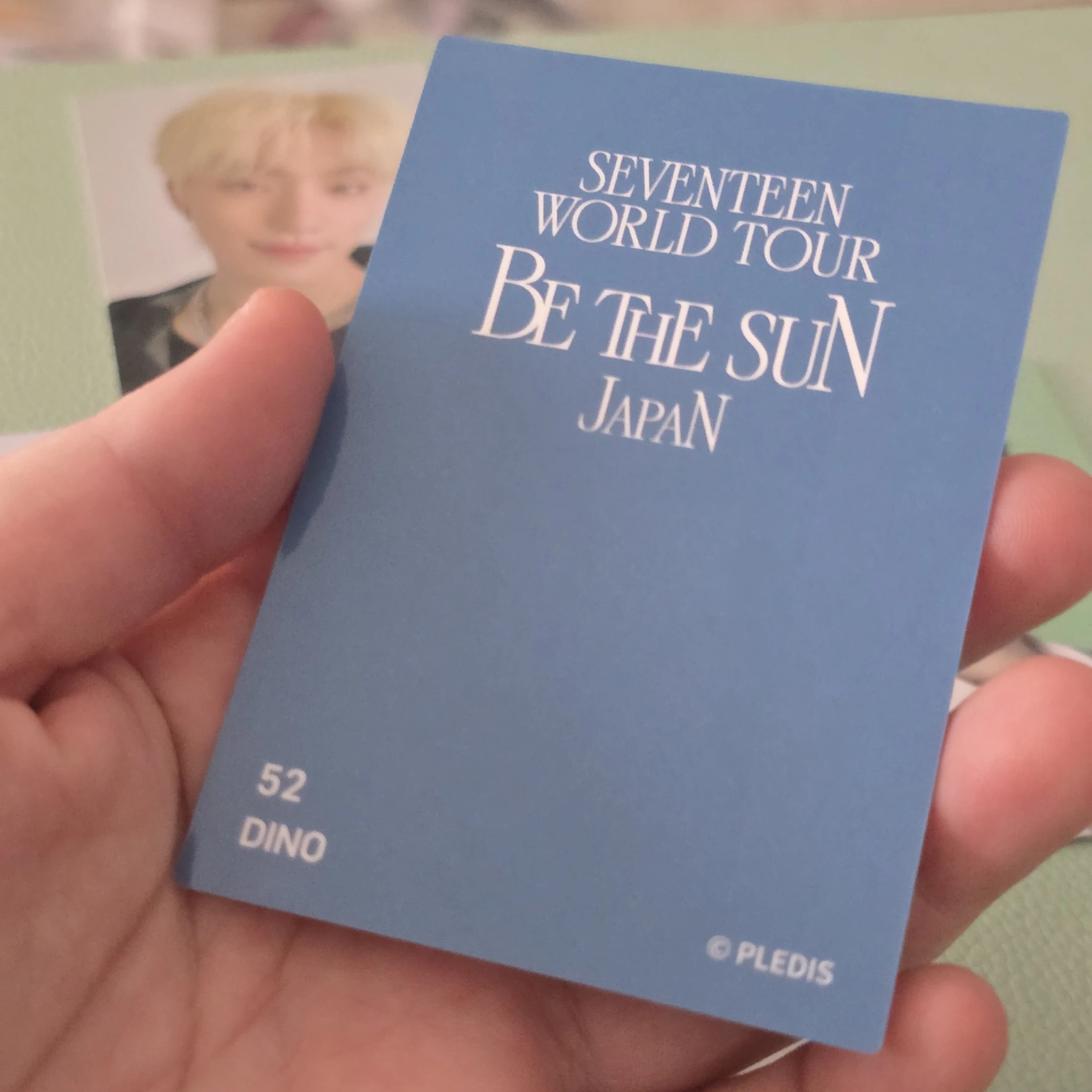 SEVENTEEN Dino SEVENTEEN - Dino - [BE THE SUN] World Tour Event concert exclusive holographic (hologram) listing photo 2