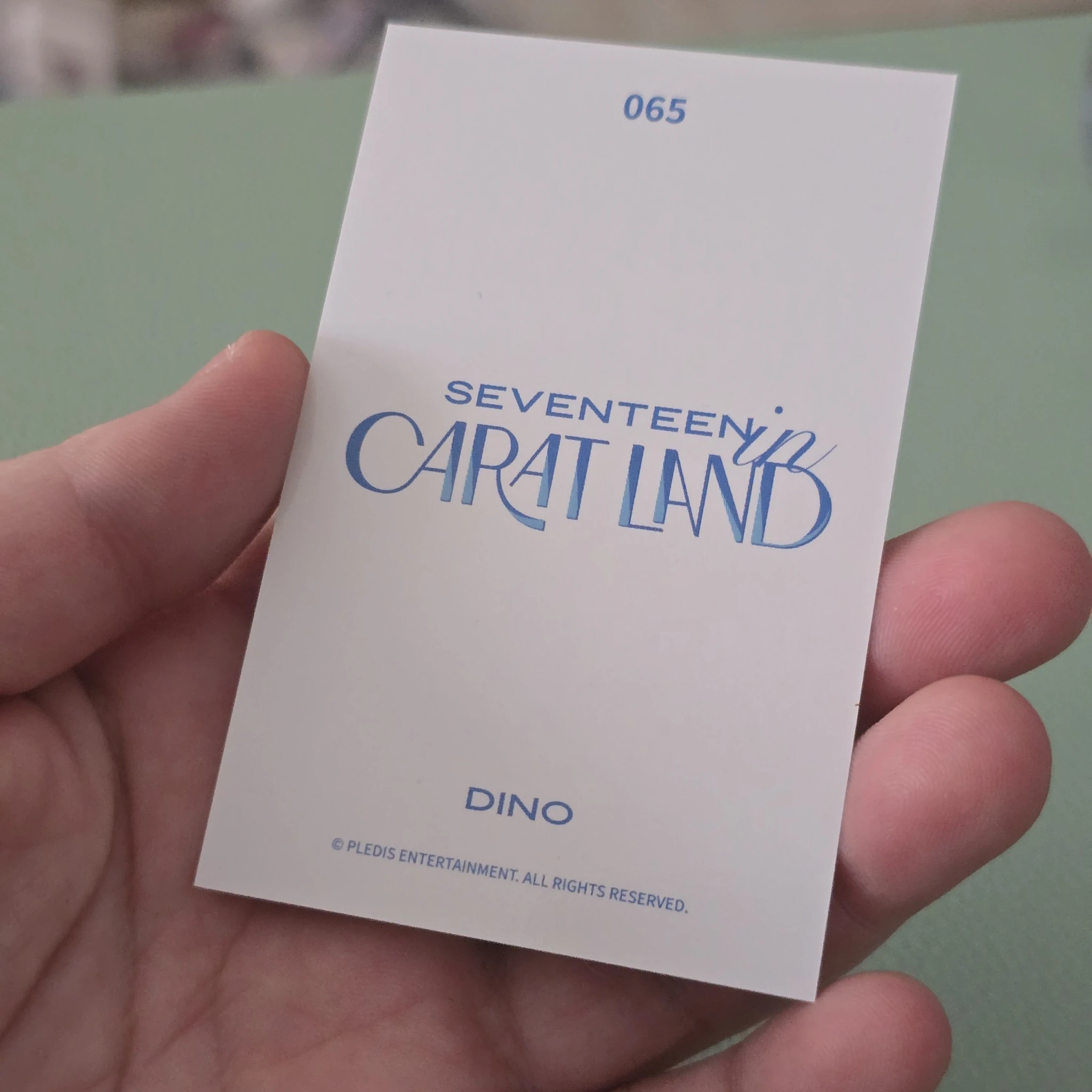 SEVENTEEN Dino SEVENTEEN - Dino - 2021 5TH SVT IN CARAT LAND Event fan meeting merch photocard trading card listing photo 2