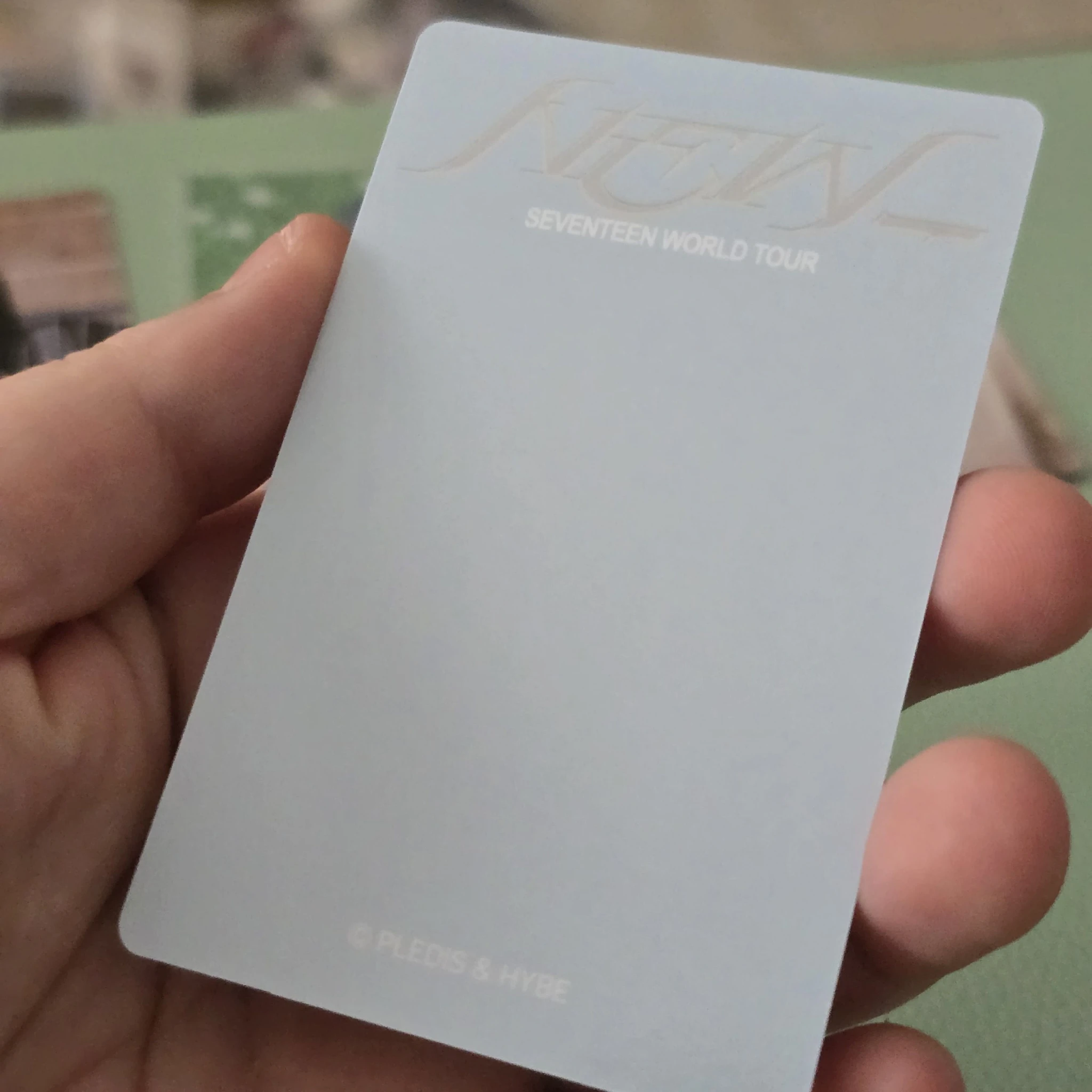 SEVENTEEN Seungkwan SEVENTEEN - Seungkwan - [NEW_] World Tour Event trading card listing photo 2