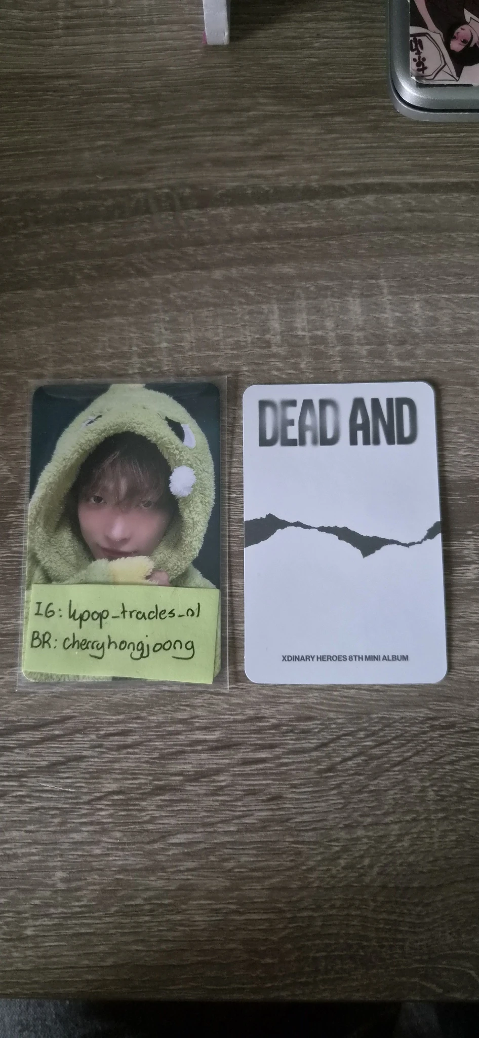 Xdinary Heroes Xdinary Heroes - Jooyeon & Jungsu - DEAD AND Album album photocard unit photocard boy in chic version listing photo 2