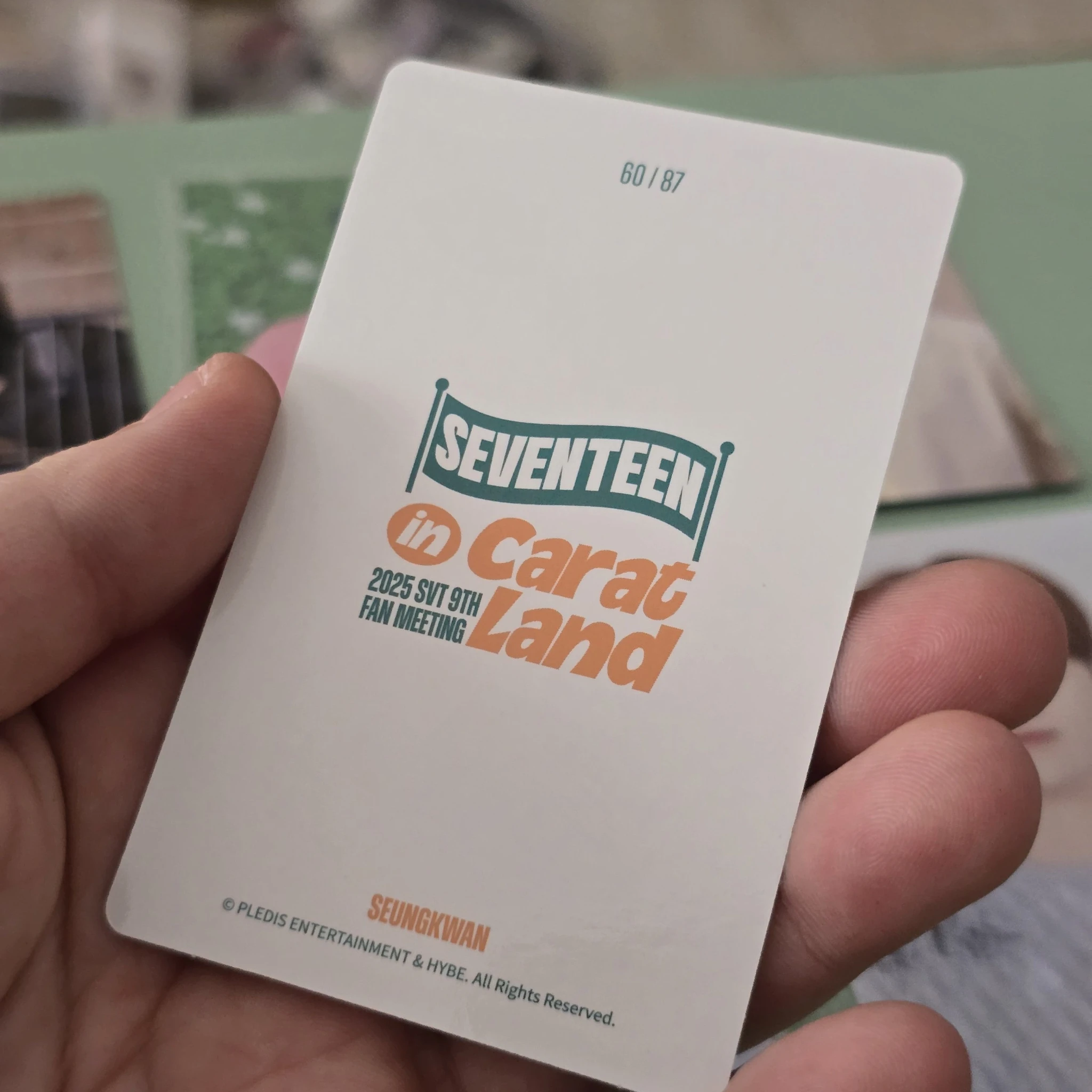 SEVENTEEN Seungkwan SEVENTEEN - Seungkwan - 2025 9TH SVT IN CARAT LAND Event listing photo 2