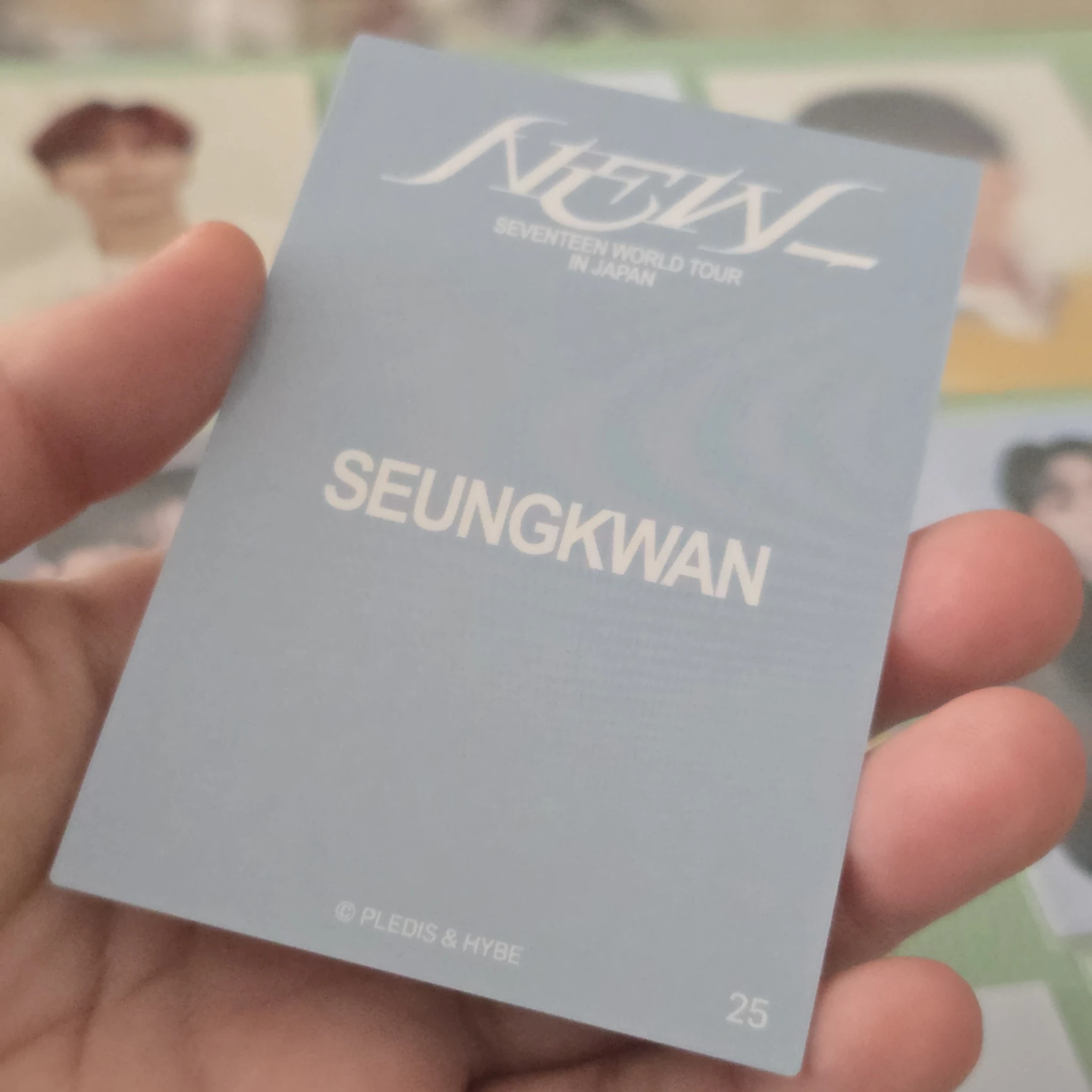 SEVENTEEN Seungkwan SEVENTEEN - Seungkwan - [NEW_] WORLD TOUR Event japan merch photocard trading card listing photo 2