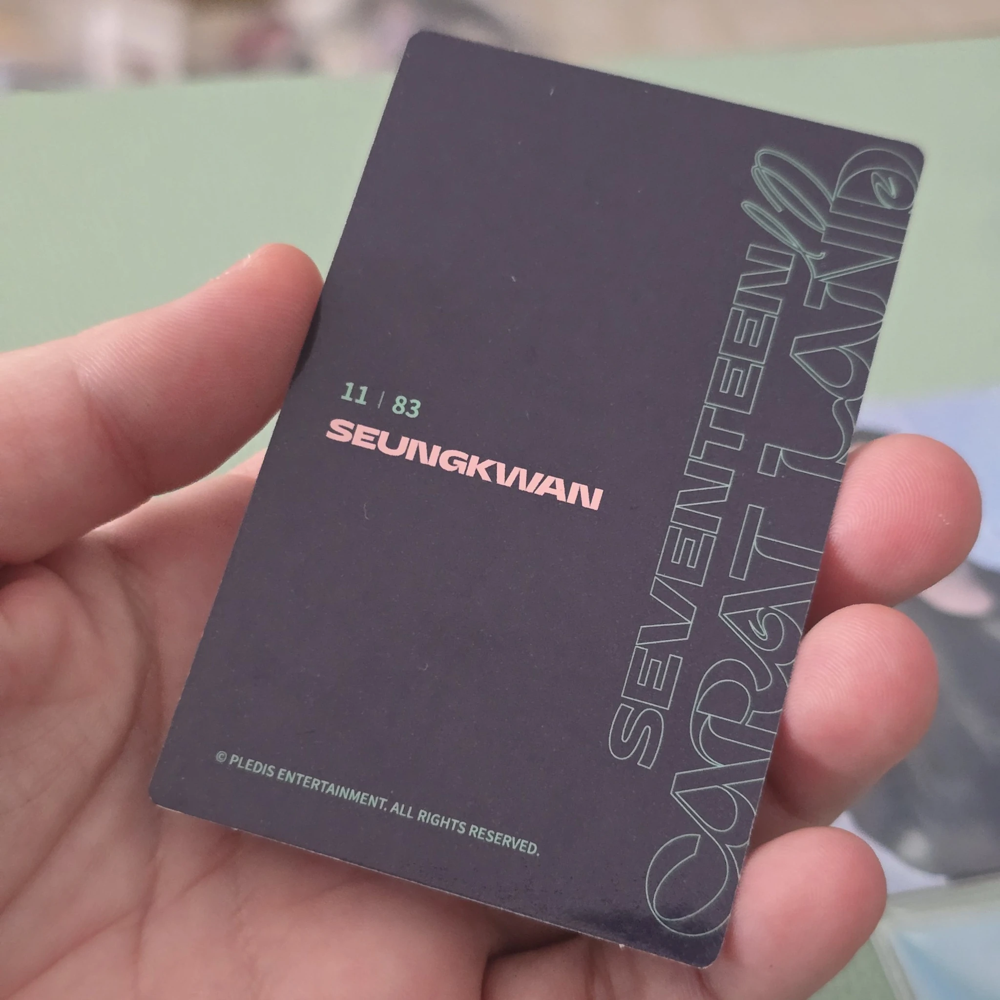 SEVENTEEN Seungkwan SEVENTEEN - Seungkwan - 2022 6TH SVT IN CARATLAND Event trading card listing photo 2