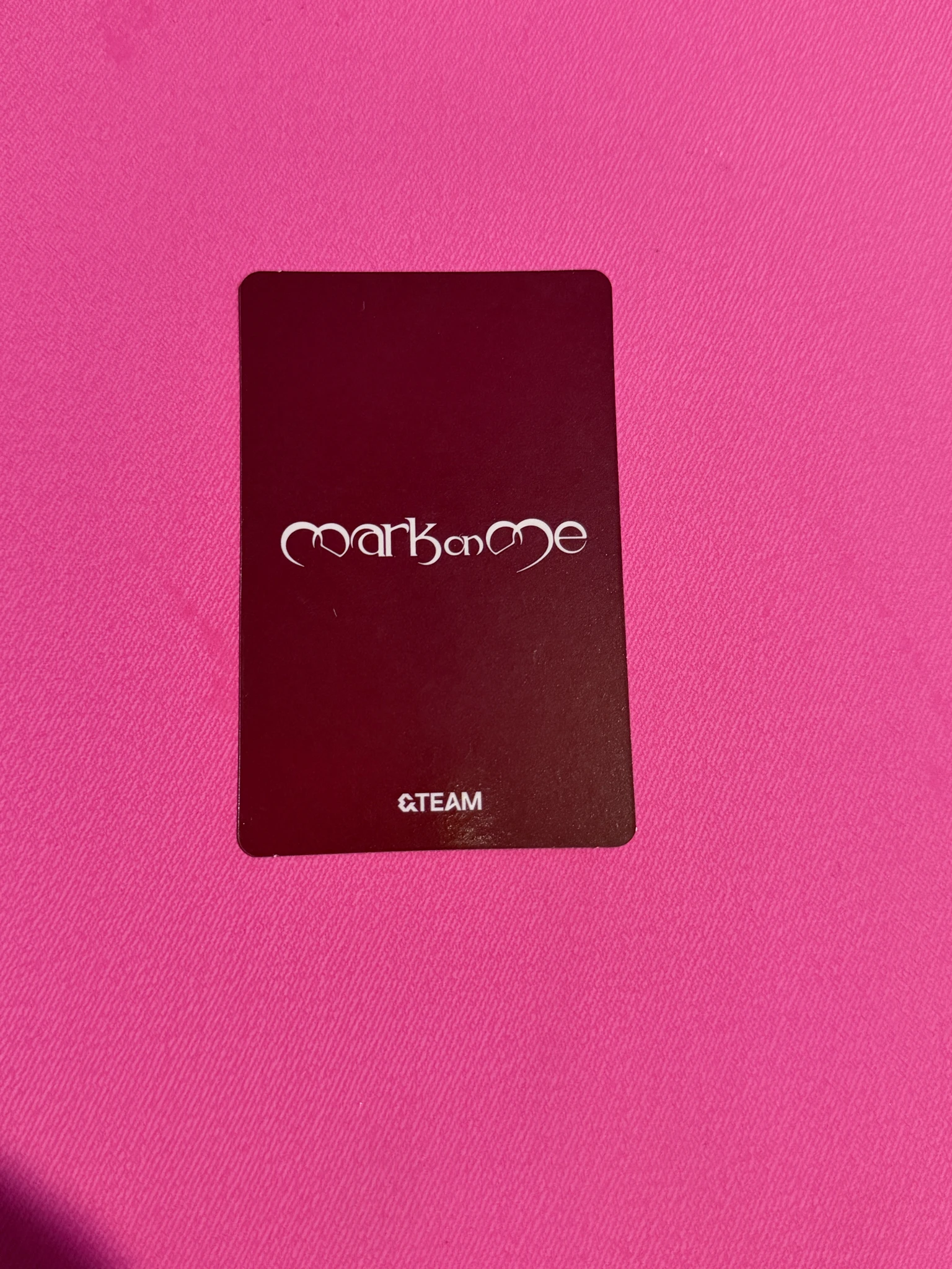 &TEAM Harua  &TEAM - Harua  - Mark on Me Album tame me version album photocard A version listing photo 2