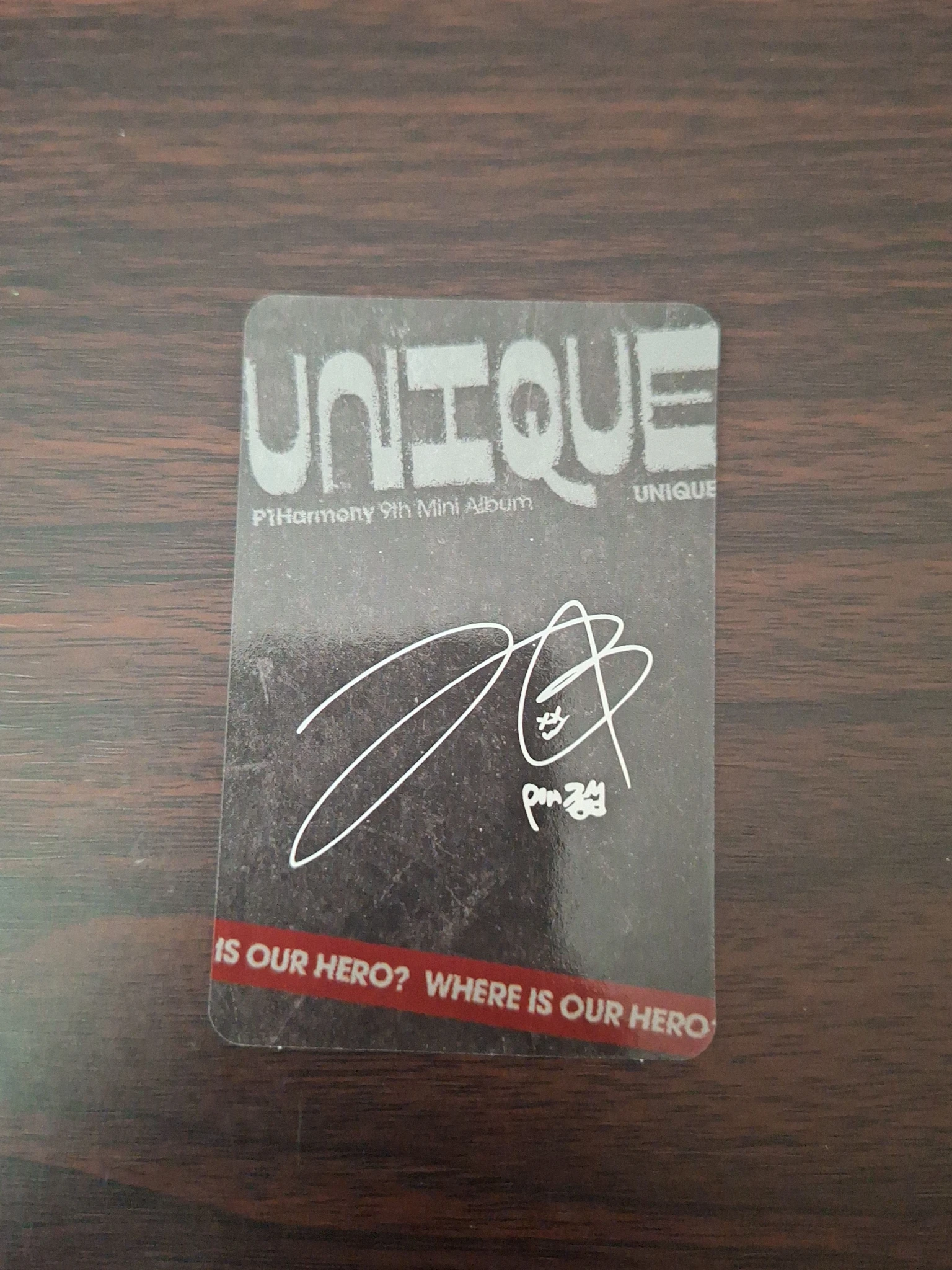 P1Harmony Jongseob P1Harmony - Jongseob - UNIQUE Album compact version album photocard listing photo 2
