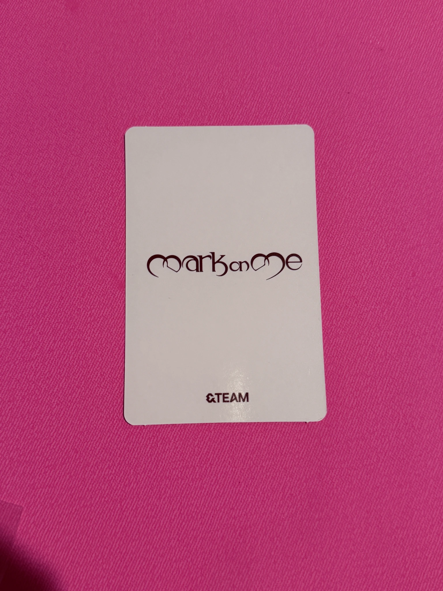 &TEAM K &TEAM - K - Mark on Me Album tame me version B version album photocard listing photo 2