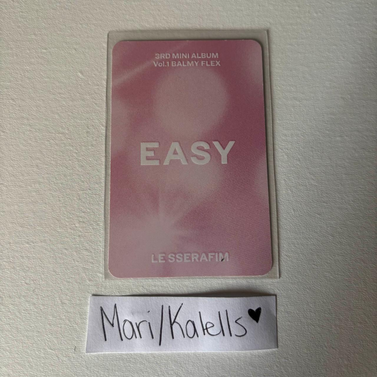 LE SSERAFIM Sakura LE SSERAFIM - Sakura - EASY Album album photocard balmy flex ver listing photo 2