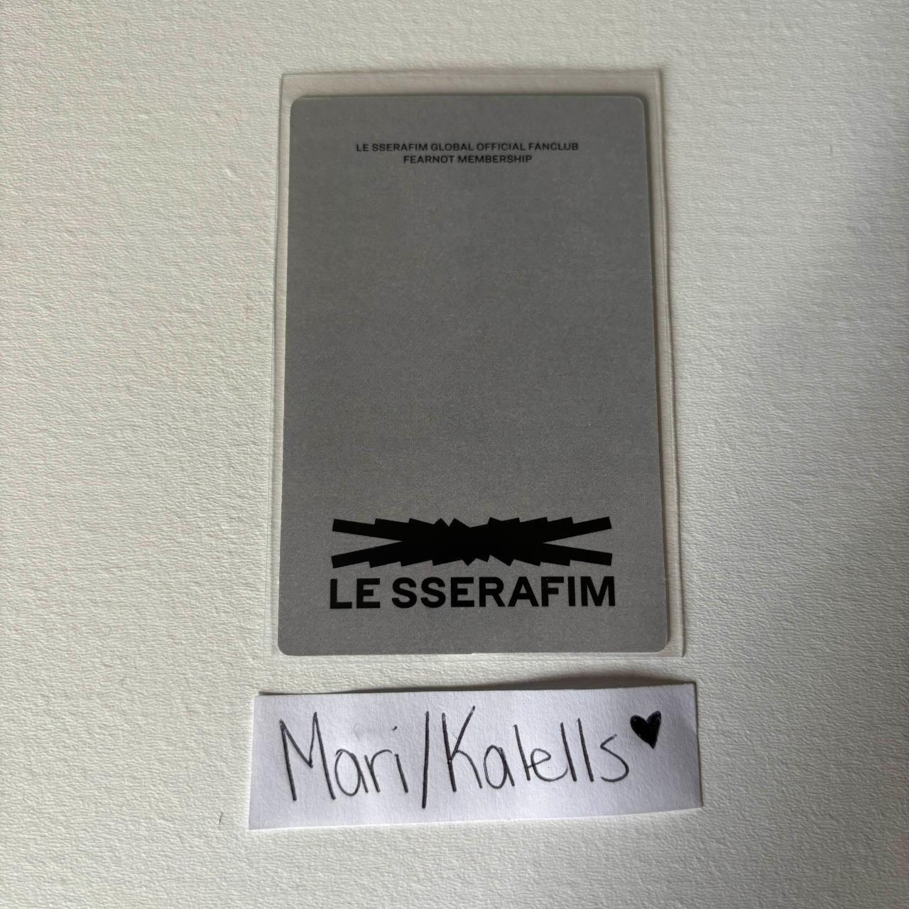 LE SSERAFIM Sakura LE SSERAFIM - Sakura - 2024 FEARNOT Welcome Kit Other listing photo 2