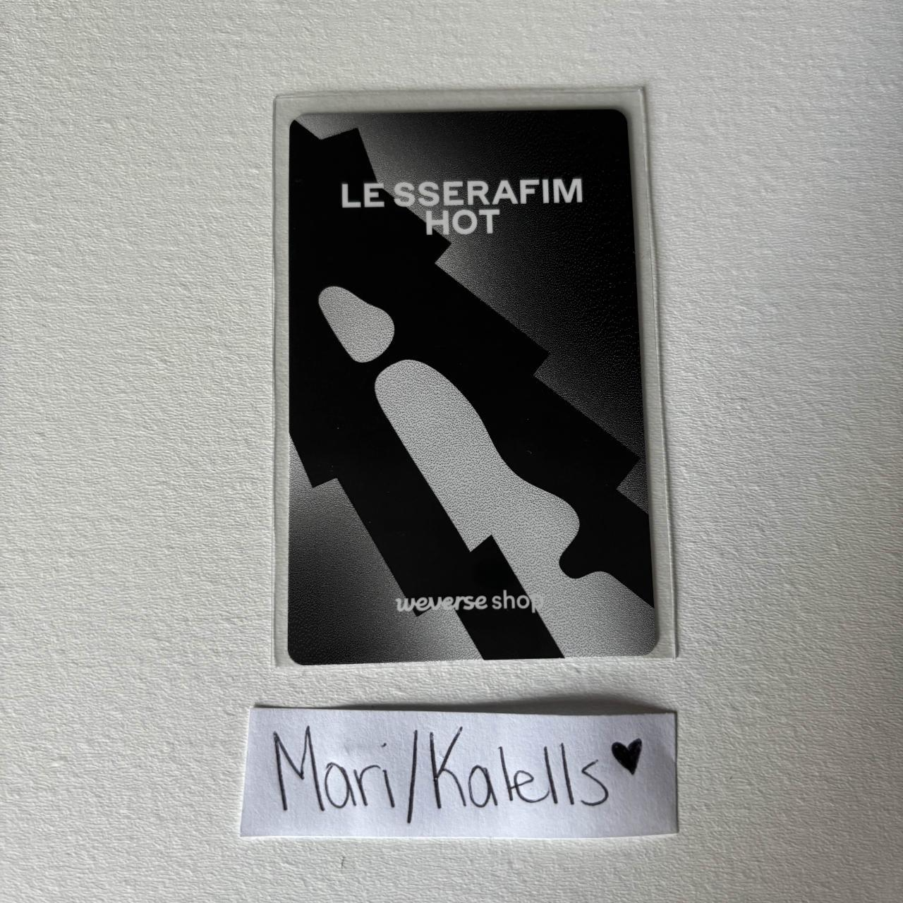 LE SSERAFIM Sakura LE SSERAFIM - Sakura - HOT Album weverse global pre-order benefit (pob) compact version listing photo 2